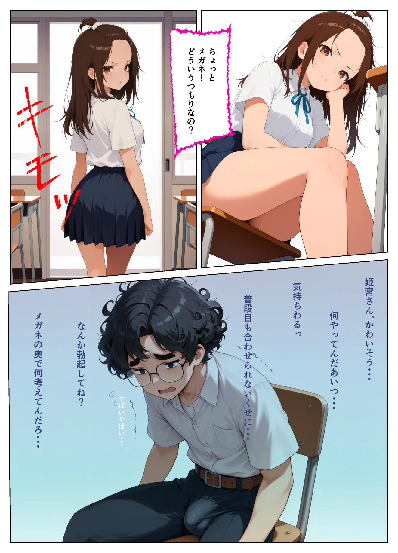 童貞モブがハーレム主人公になるまであと100日〜ぼっちメガネにイカされて〜 - 12ページ