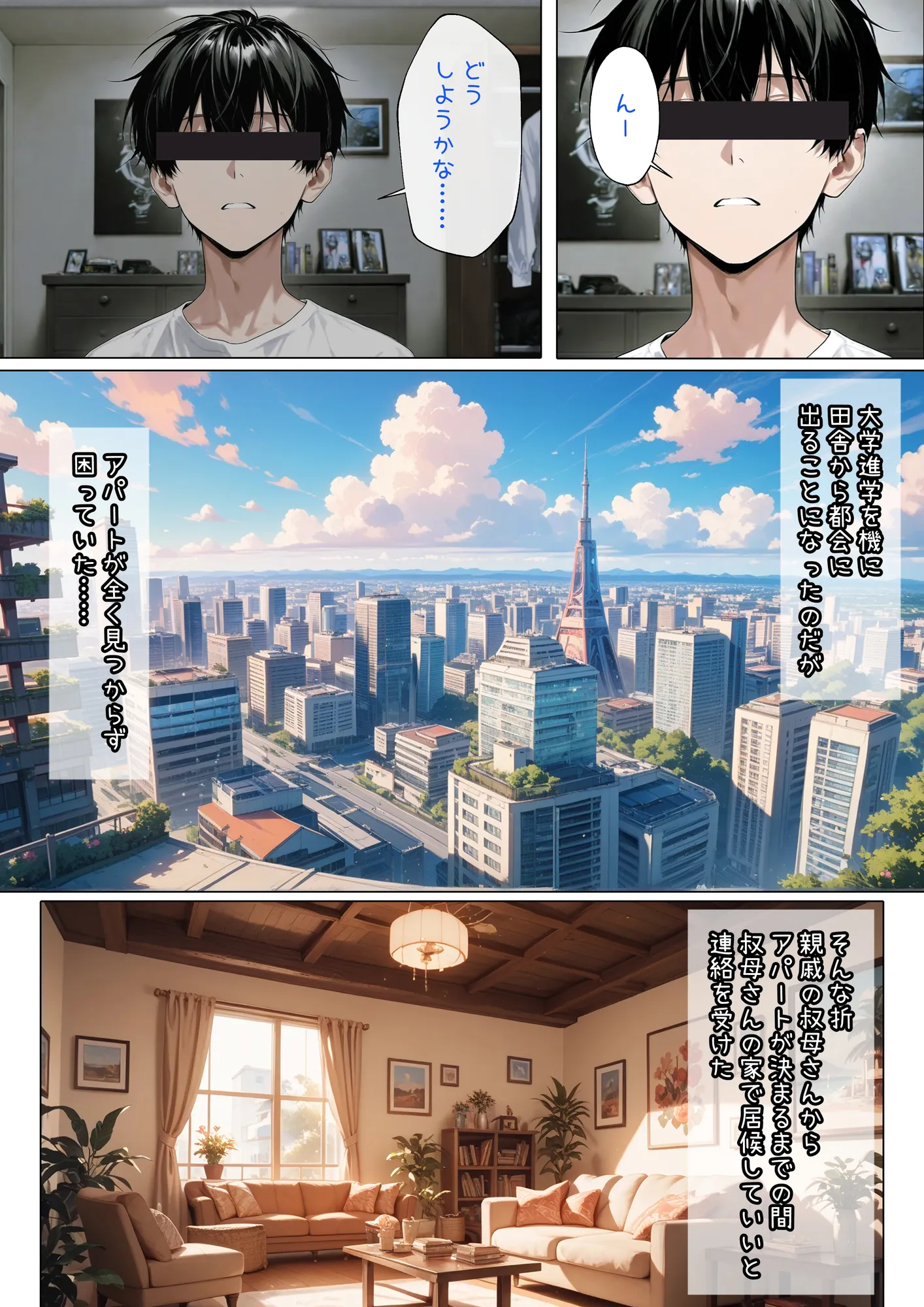 親戚の叔母さんの家に居候したら中出し交尾できちゃった話 - 2ページ