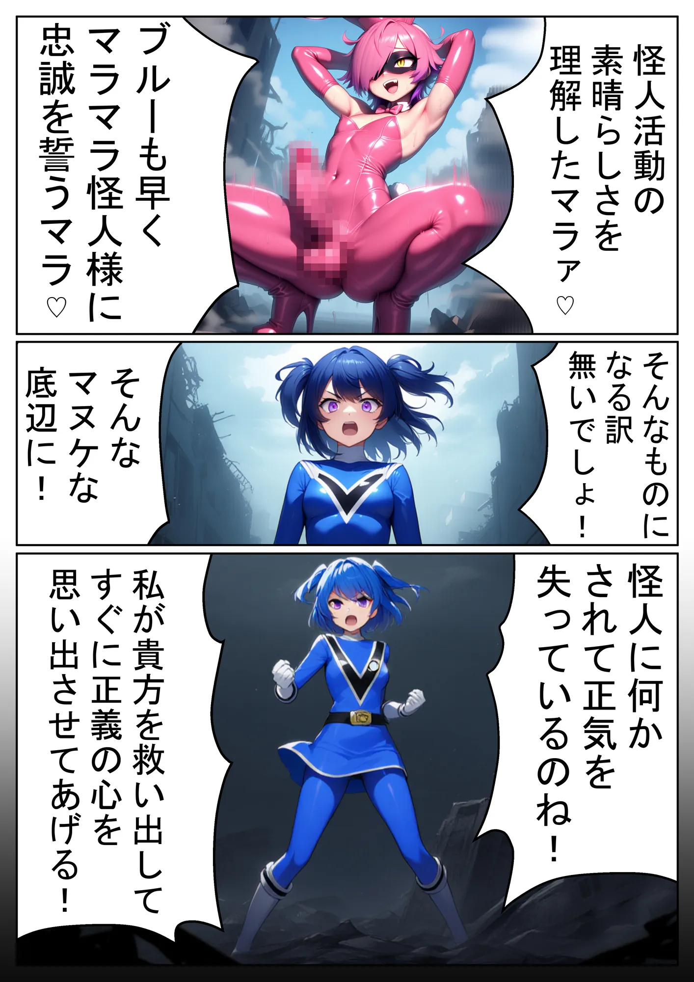 昼はヒーロー、夜はマラマラ怪人2【怪人服なんて着ちゃダメなのに!】 - 8ページ