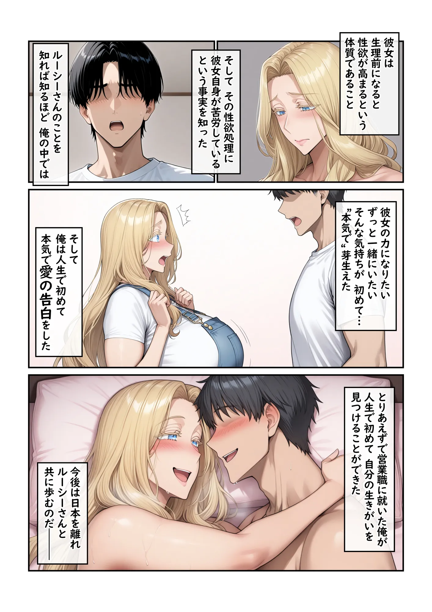 ホームステイ先の爆乳ブロンド美女に雌牛コスで誘惑されてイチャラブ種付け生活2 - 2ページ