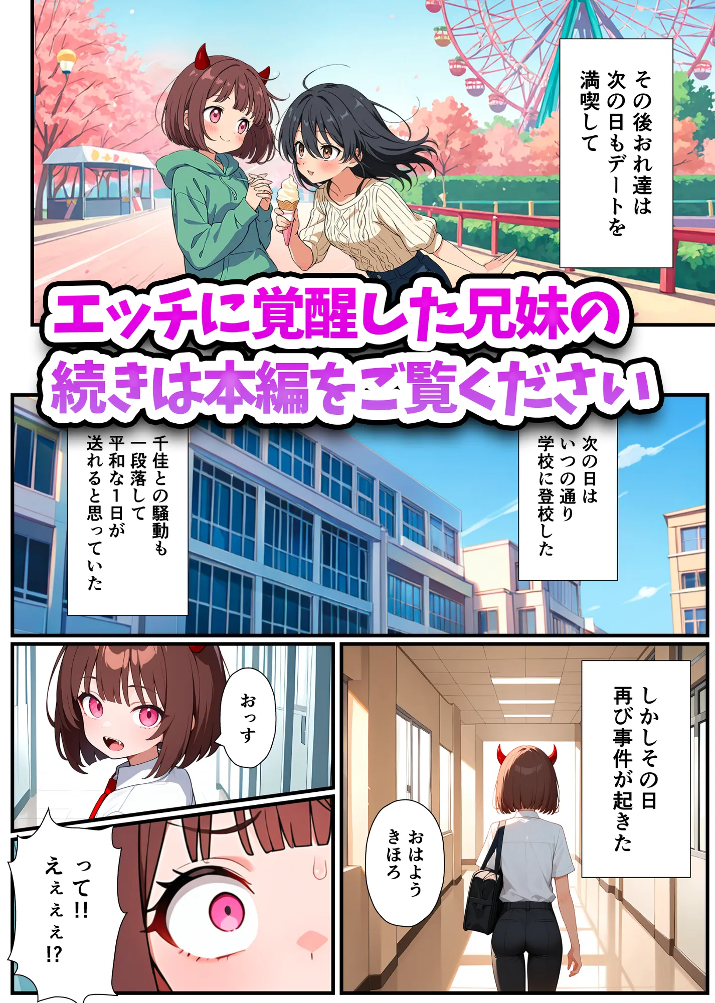 突然淫魔に女体化したおれがブラコン妹にメス堕ちさせられる話 - 34ページ