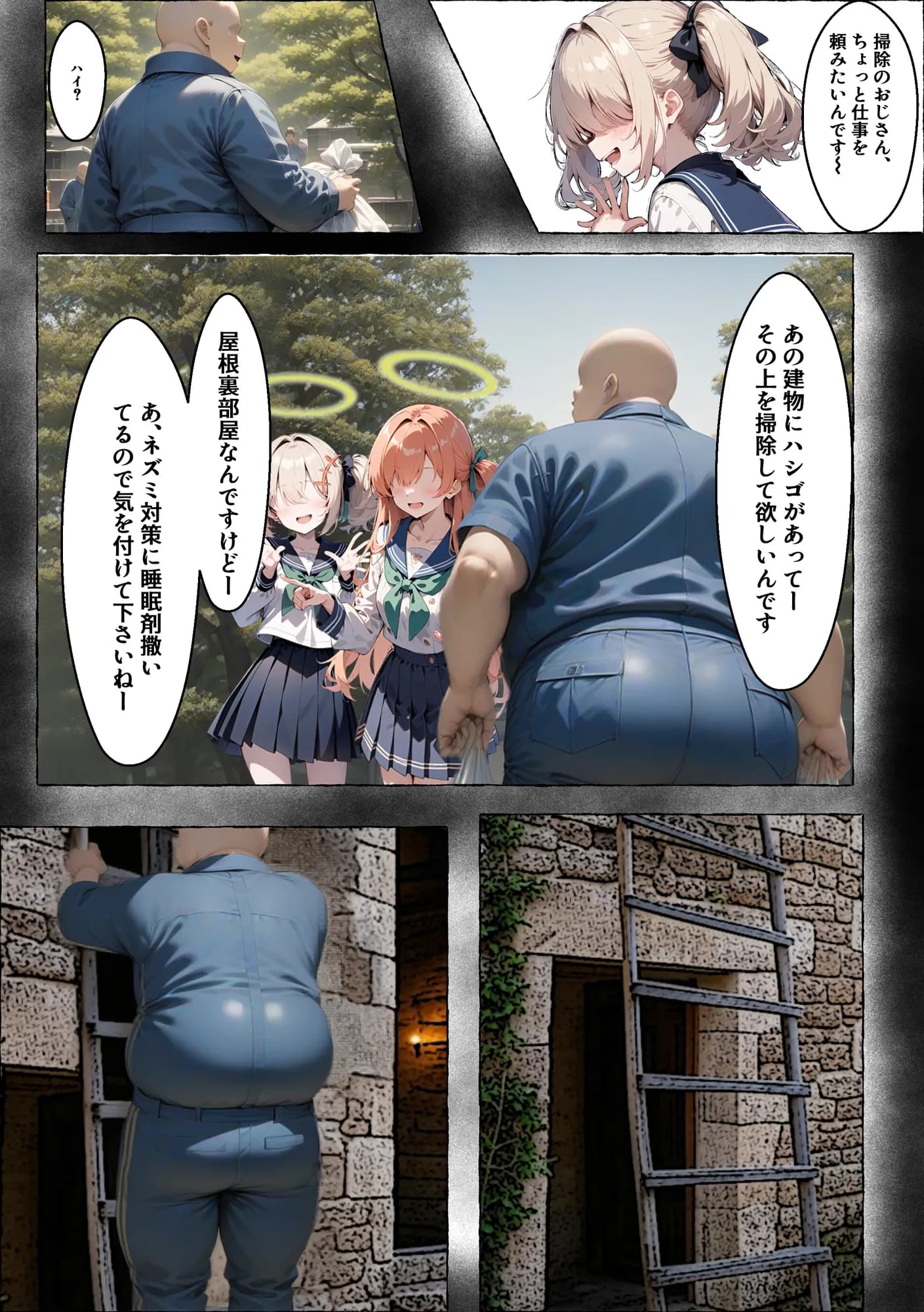 ティーパーティーのお姫様が用務員のおっさんに寝取られる話 〜ミカNTR〜 - 11ページ