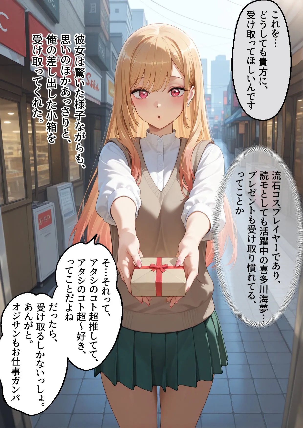 おじさんに睡眠薬を飲まされオナホ代わりにされる喜多川さん - 1ページ