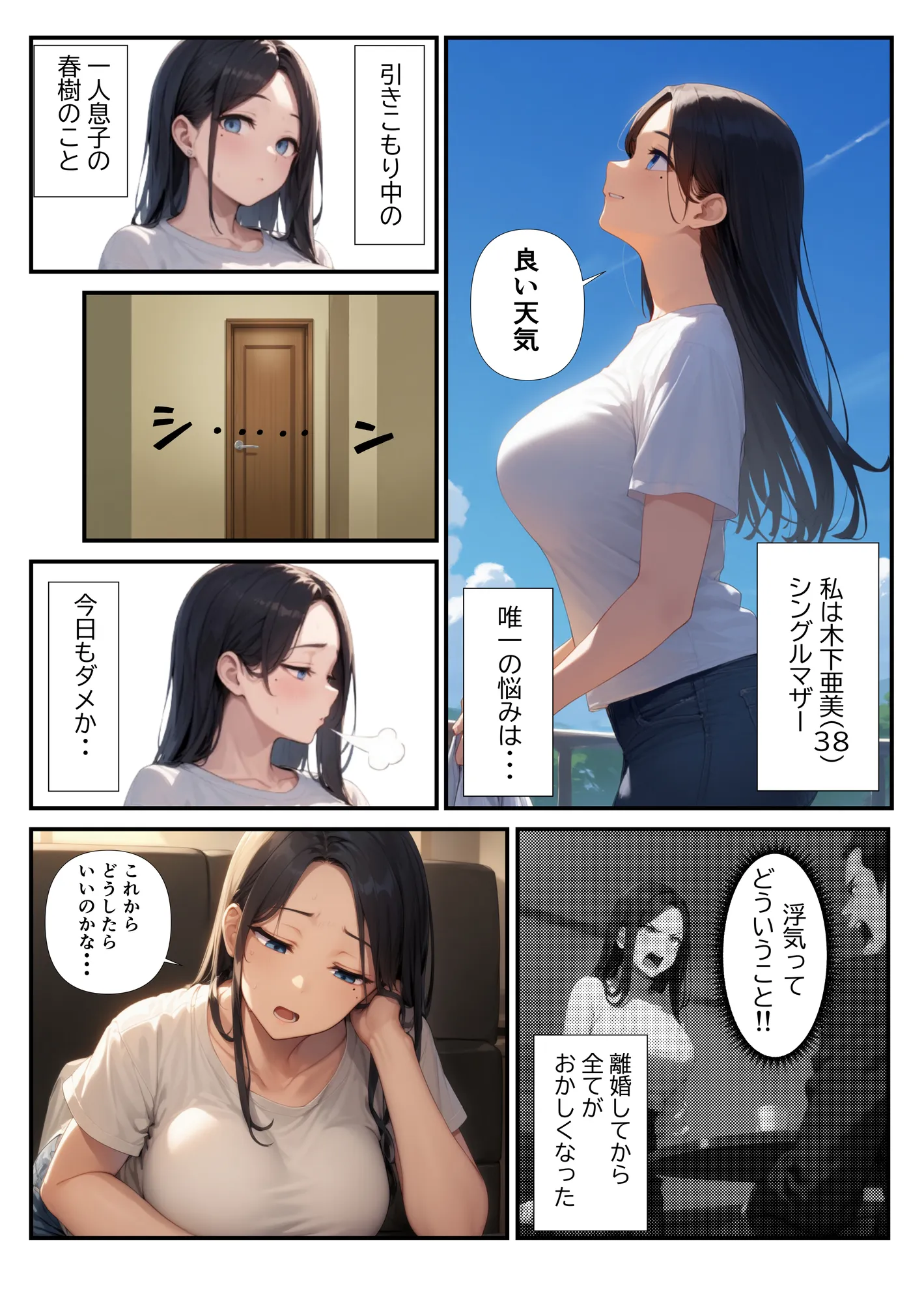 息子の友達に欲情しちゃった母親のイチャラブ中出し本気SEX - 1ページ