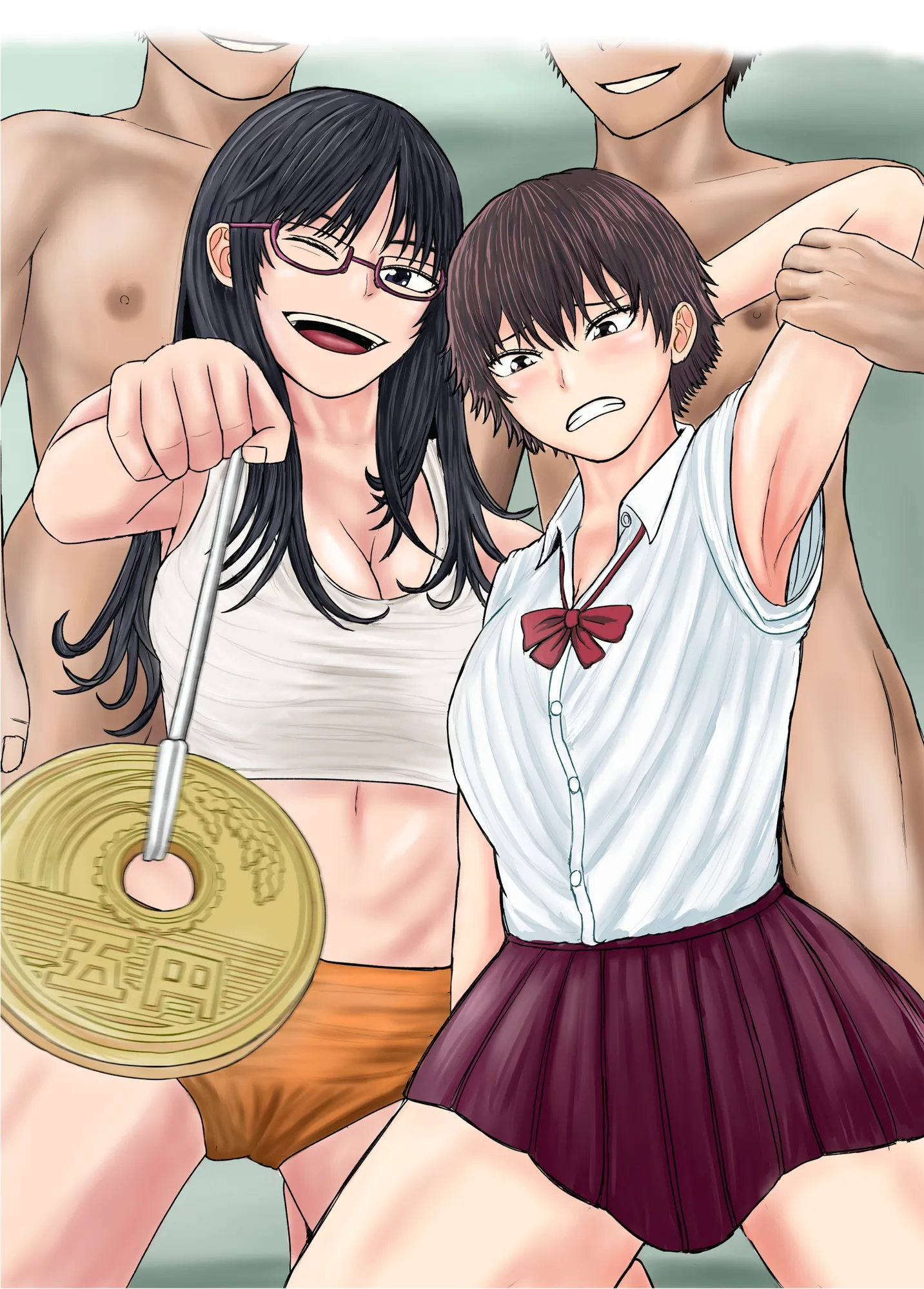 お姉さんといっしょ  催●実験でクラスメイトと乱交した話 - 1ページ