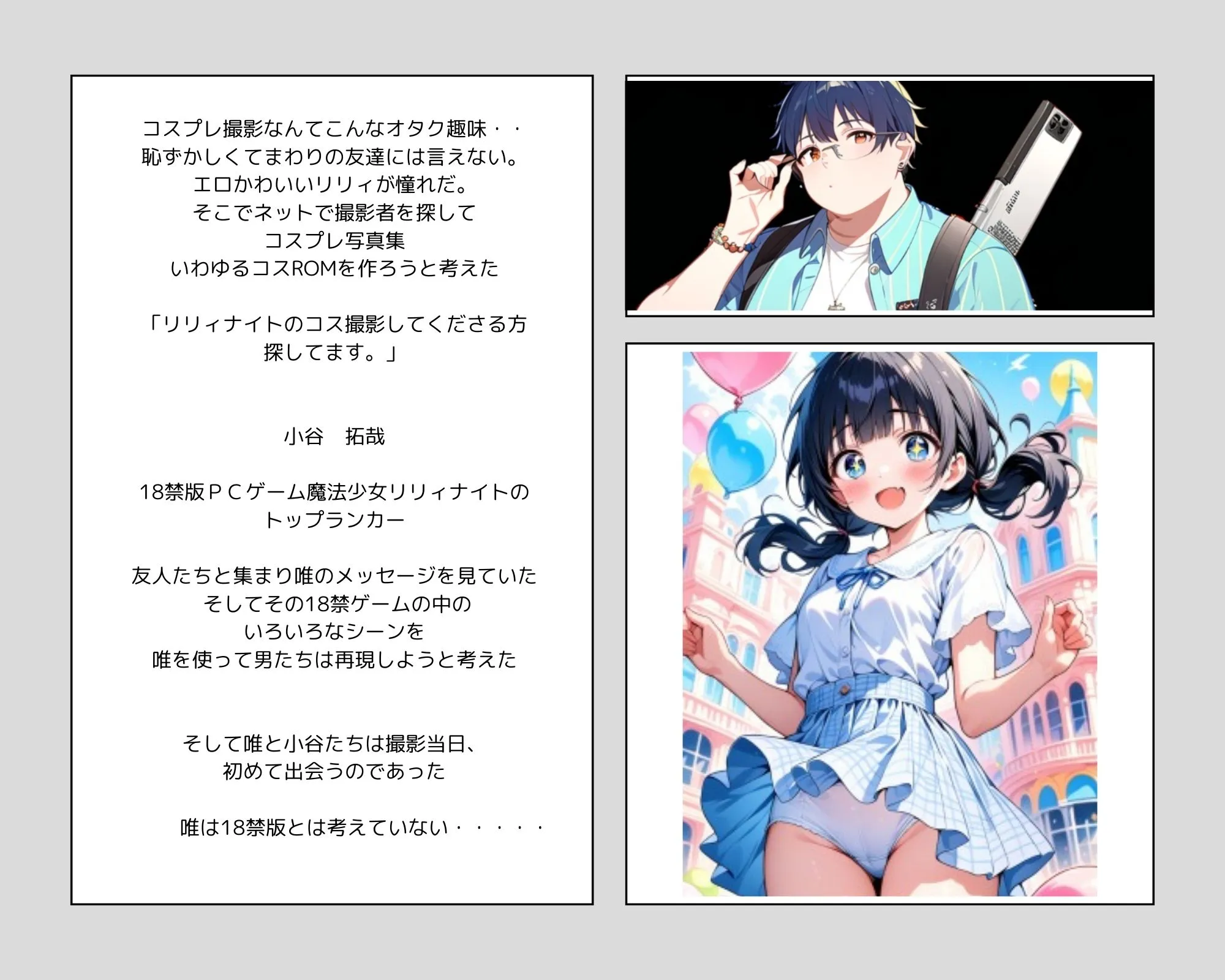 彼女の犯●れているところを見ていたい 女子大生編 コスプレイヤーを集団輪● ノベル+AIイラスト99枚 - 5ページ