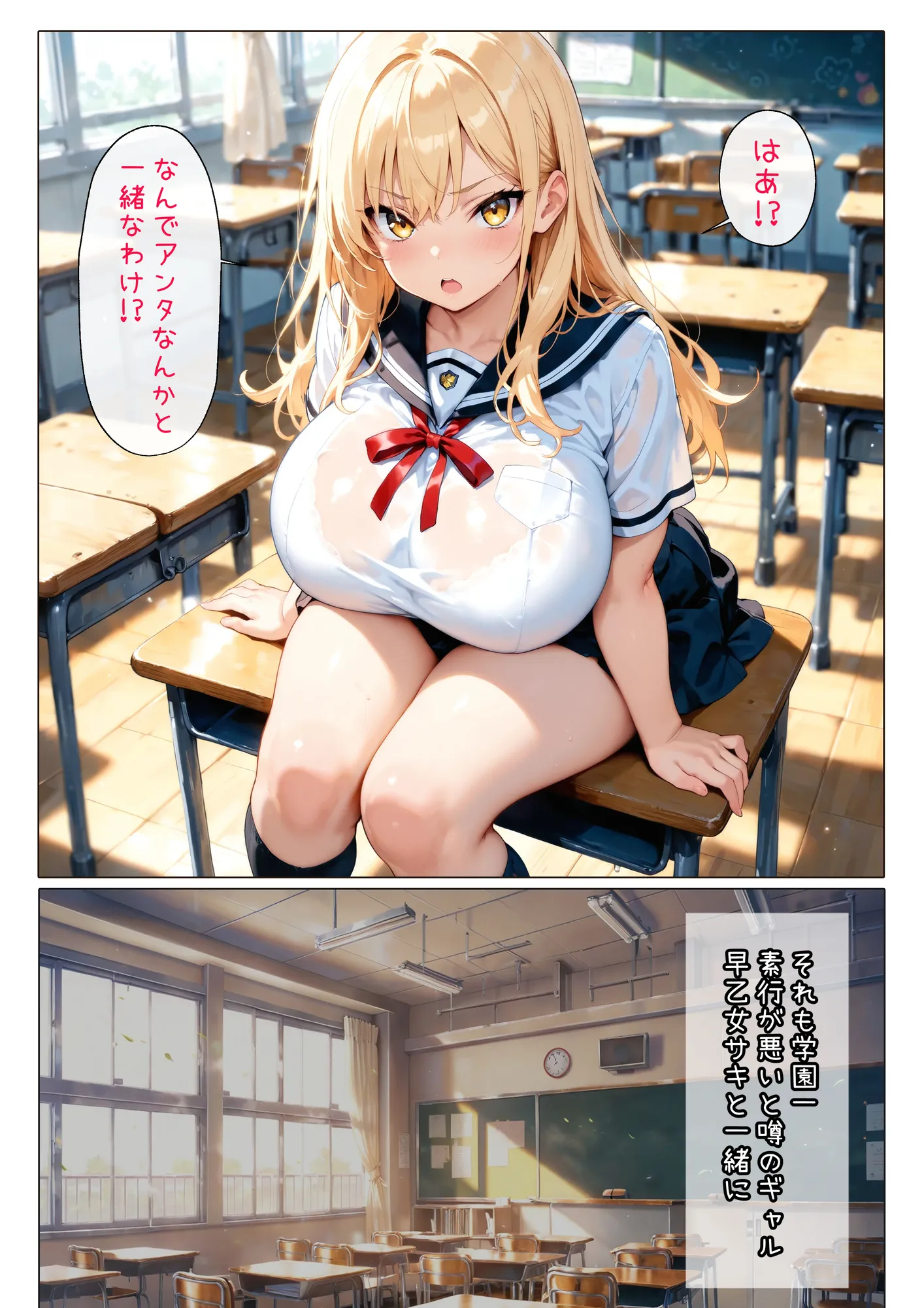 ギャルと二人きりで補習を受けたら、そりゃエロいことになる - 3ページ