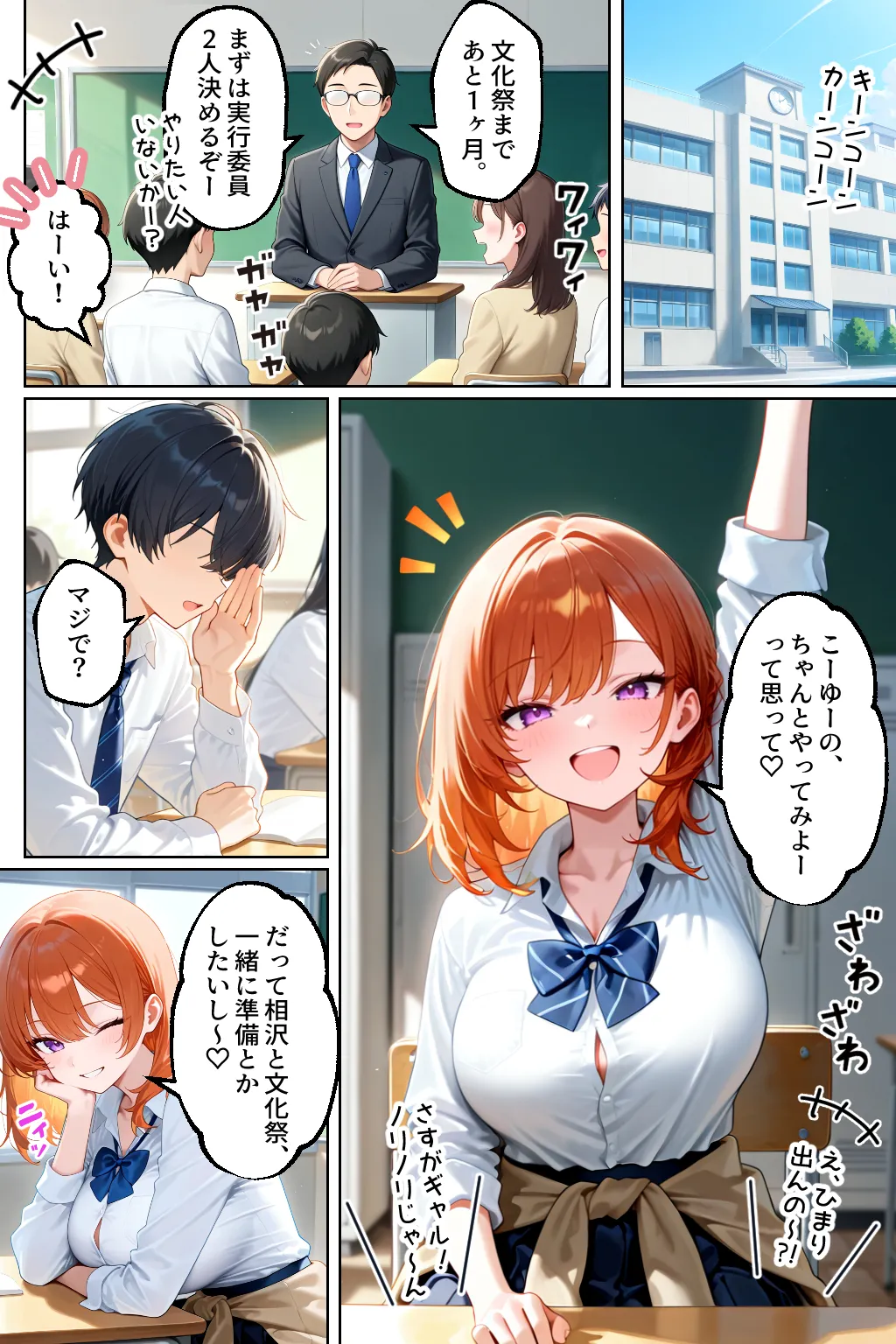 家出してきたクラスの人気ギャルが彼女になったら文化祭で何度も中出しHさせてくれた話 - 2ページ