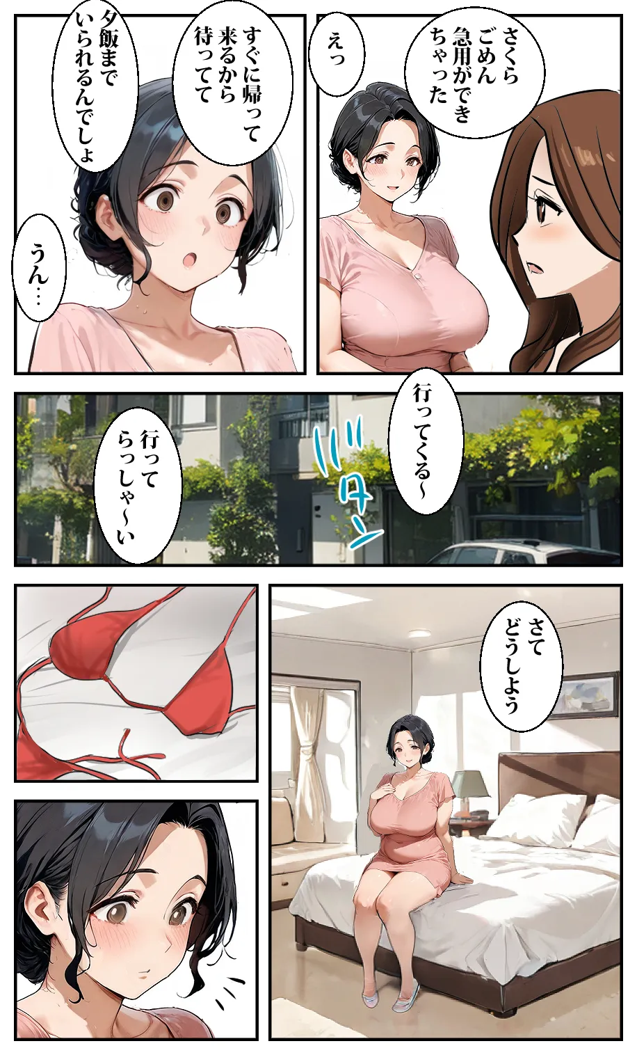 人妻さくらさんは能天気  ビキニを着たら友達の息子チャラオにハメられた - 2ページ