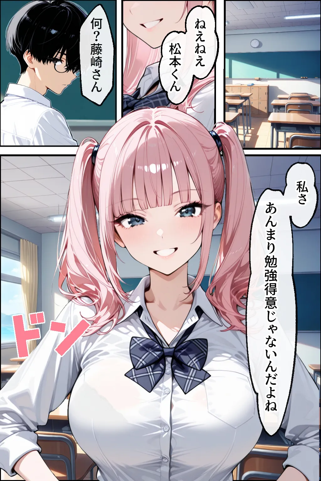 勉強のお礼は口実で本当は隣の男子といちゃらぶセックスしたいギャル - 3ページ