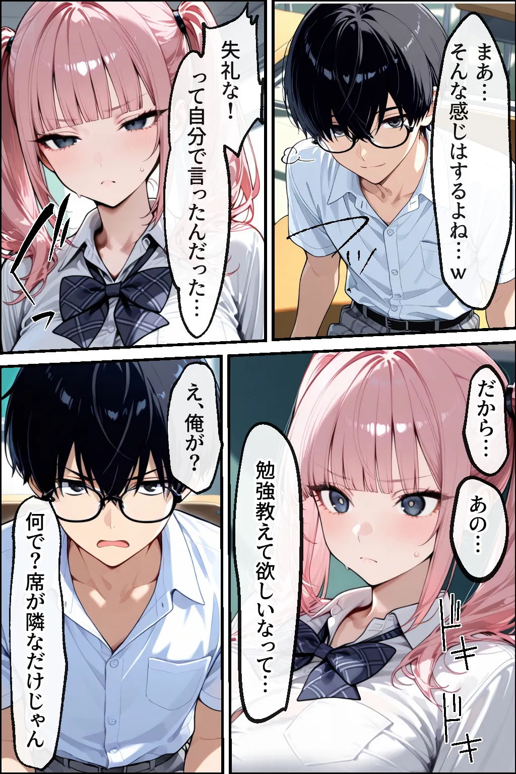 勉強のお礼は口実で本当は隣の男子といちゃらぶセックスしたいギャル - 4ページ