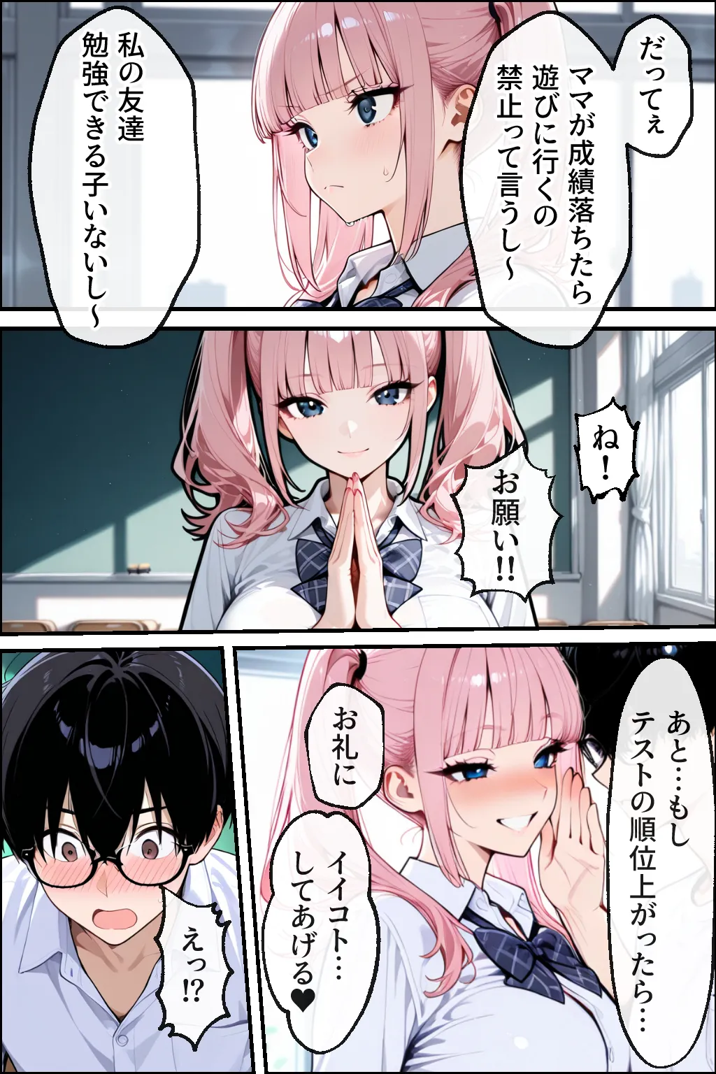 勉強のお礼は口実で本当は隣の男子といちゃらぶセックスしたいギャル - 5ページ