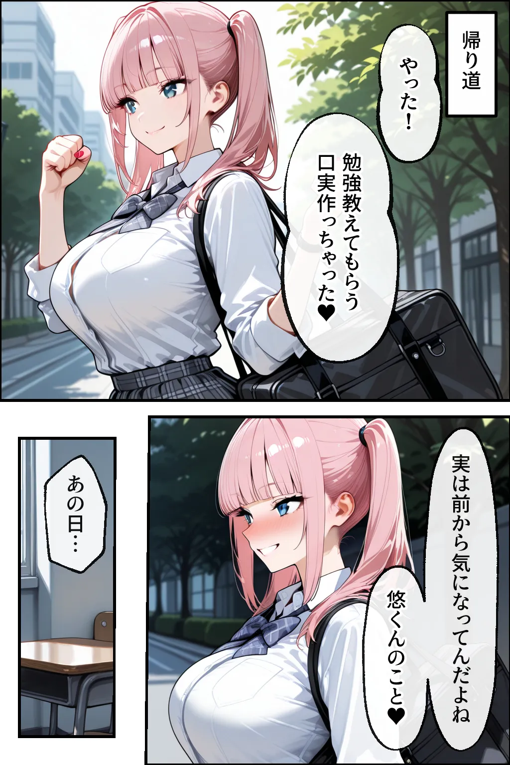 勉強のお礼は口実で本当は隣の男子といちゃらぶセックスしたいギャル - 7ページ