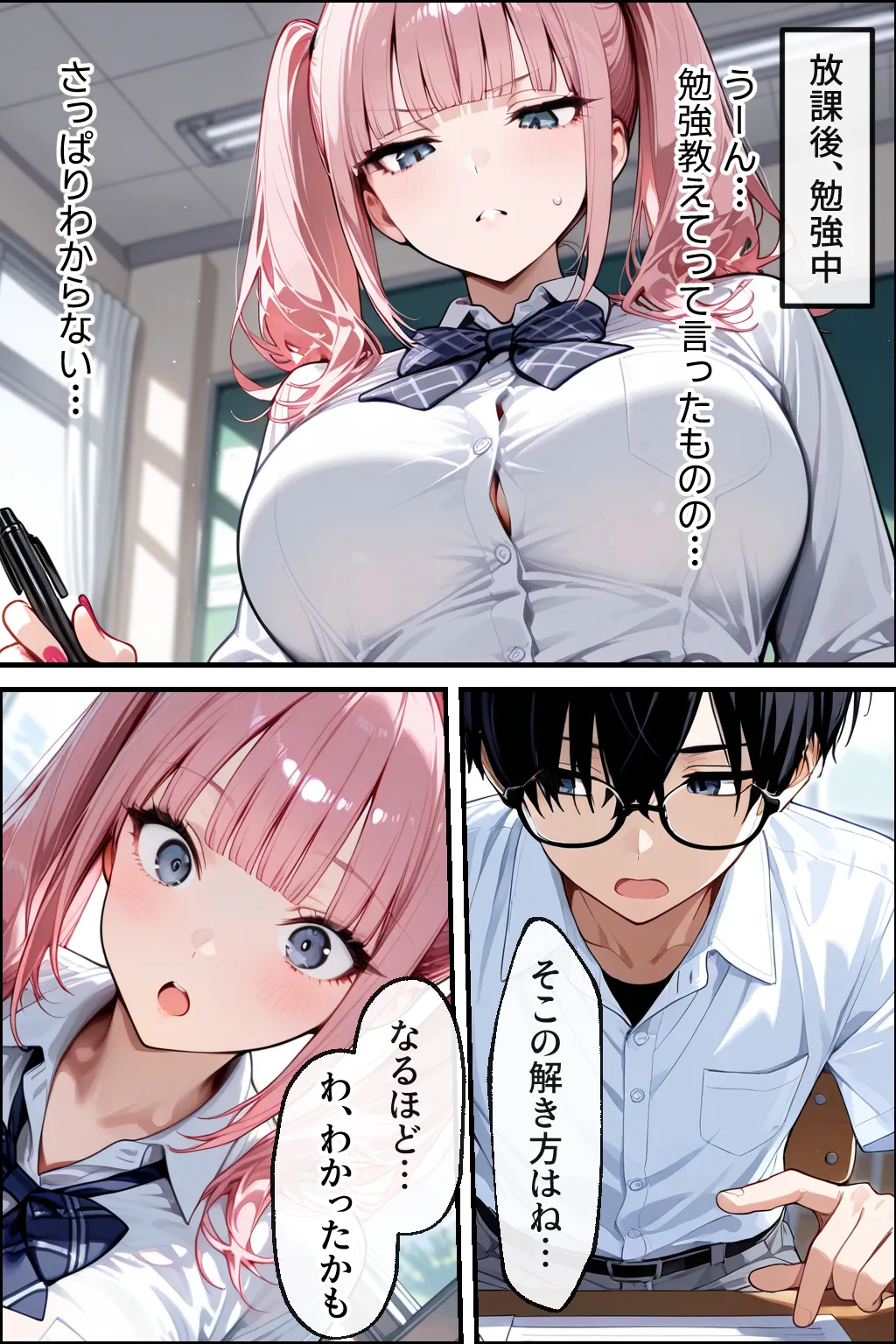 勉強のお礼は口実で本当は隣の男子といちゃらぶセックスしたいギャル - 10ページ