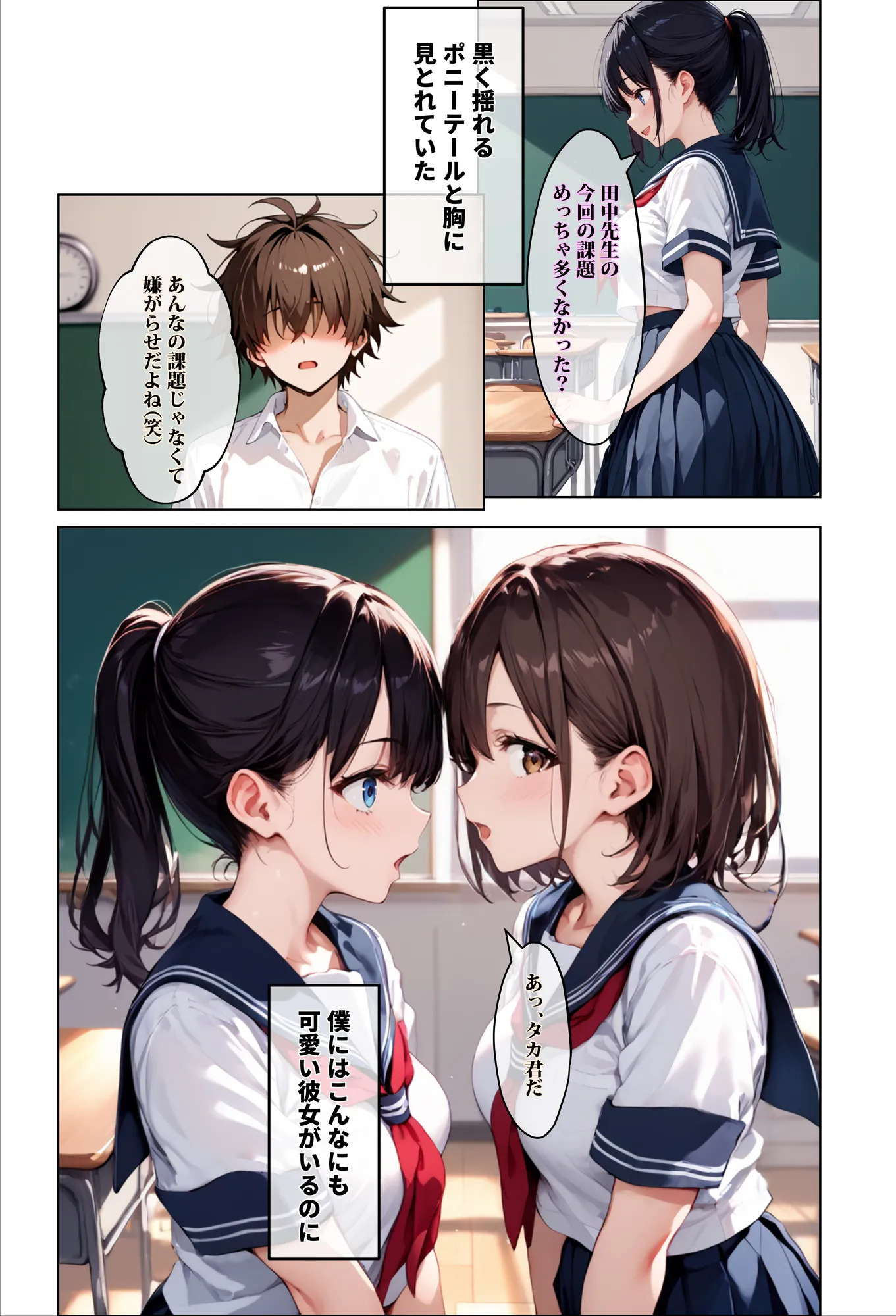 彼女の友達が風呂上がりなので、寝取りたくなって浮気マ〇コを貸してもらった件 - 1ページ