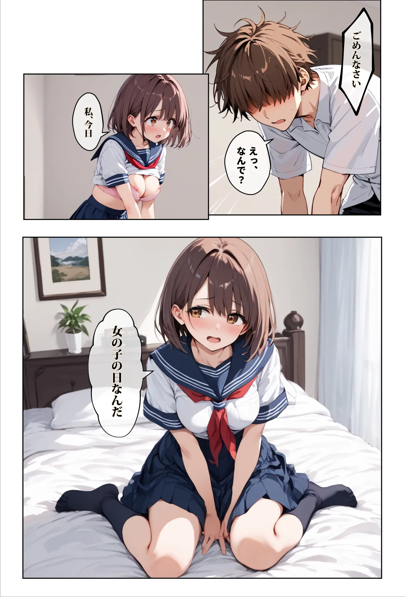 彼女の友達が風呂上がりなので、寝取りたくなって浮気マ〇コを貸してもらった件 - 4ページ