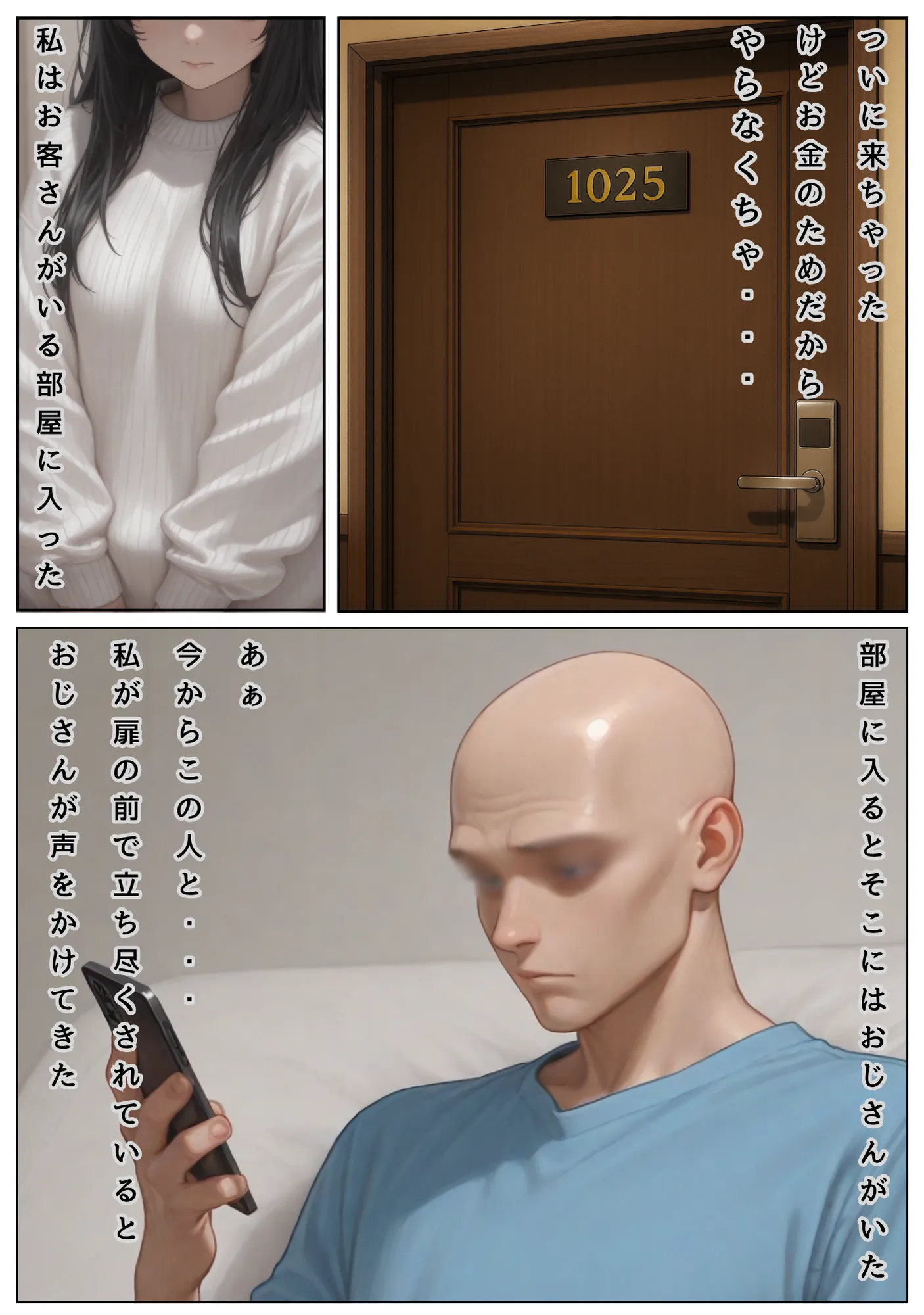 ホス狂デリヘル堕ち少女(19歳)に、大人の潮吹きアクメを仕込んだらおじさんおち〇ぽに恋をする、夜職の闇を題材にした話 - 26ページ