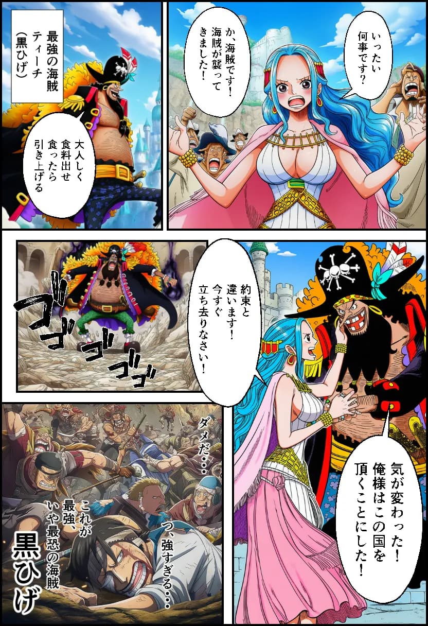 ワン〇ース  女海賊と黒ひげ〜精子をかけたセックス〜 - 6ページ