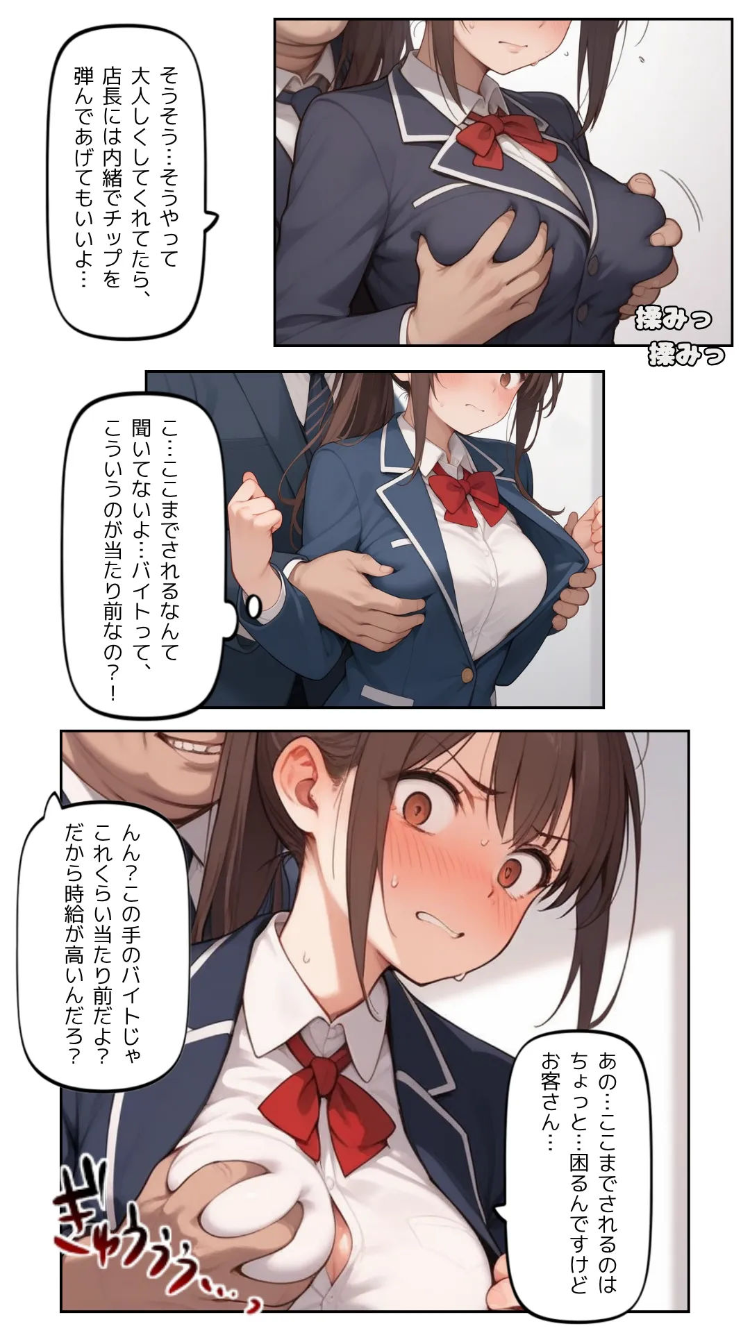 ポニテJKバイト堕ち〜ポニテ美少女、快楽に堕ちる!!〜 - 4ページ