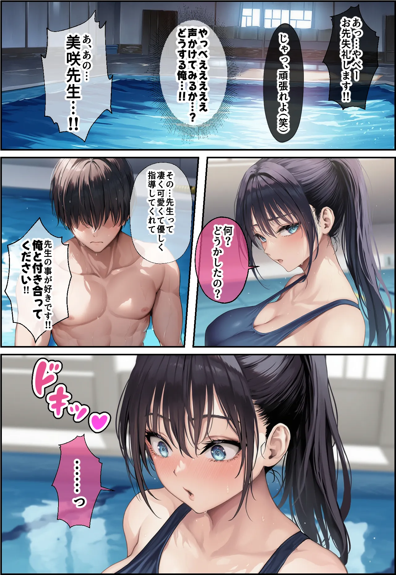 発情したドスケベ水泳部顧問とプールで乱れまくる話 - 6ページ
