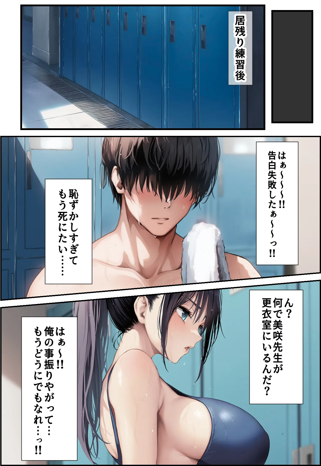 発情したドスケベ水泳部顧問とプールで乱れまくる話 - 8ページ