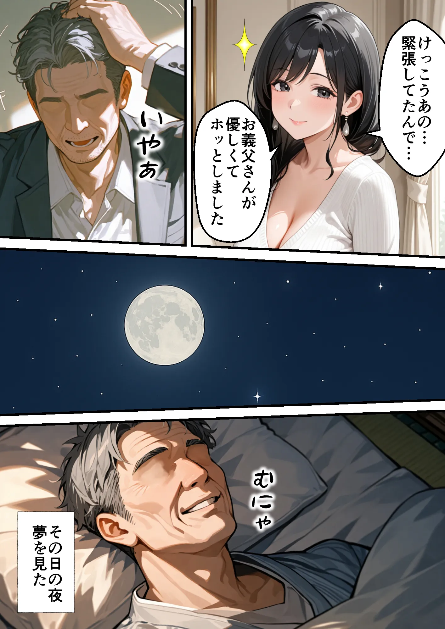 息子の嫁の巨乳で人生初パイズリすることになった義父の熱狂フル勃起 - 9ページ