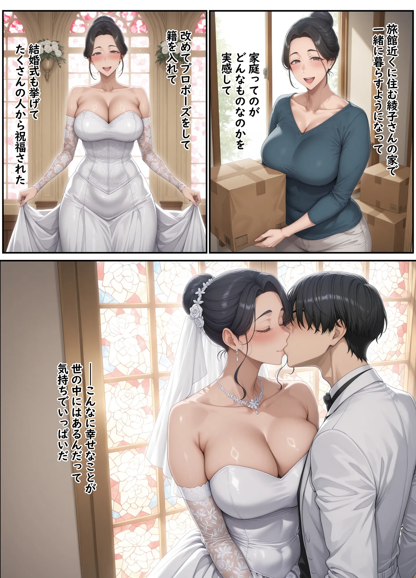 欲求不満を隠し続けてきた未亡人女将と汗だくで求め合う温泉宿の夜2 - 3ページ