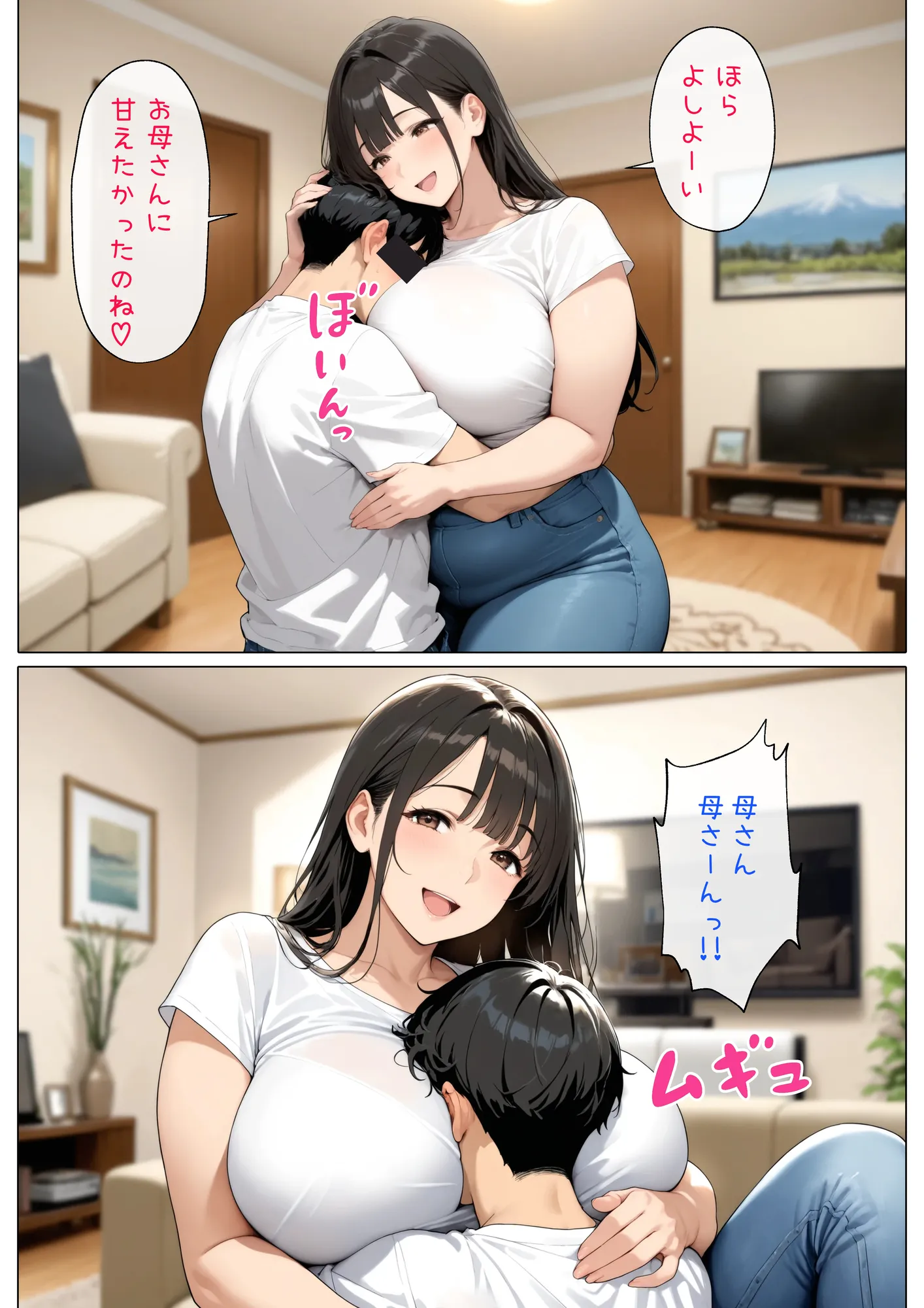 【漫画版】未亡人の母さんと実家でいちゃラブセックス - 7ページ