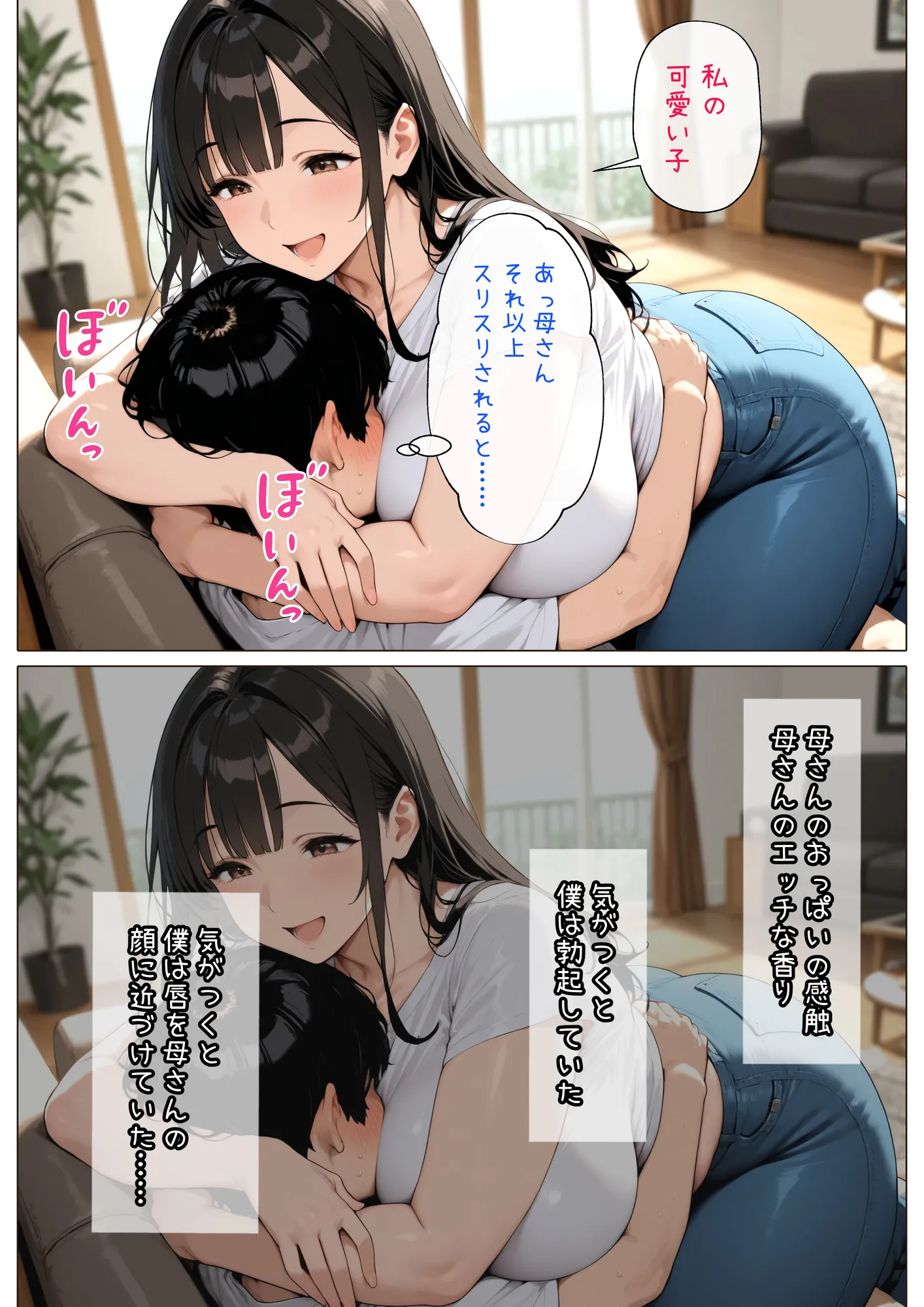 【漫画版】未亡人の母さんと実家でいちゃラブセックス - 8ページ