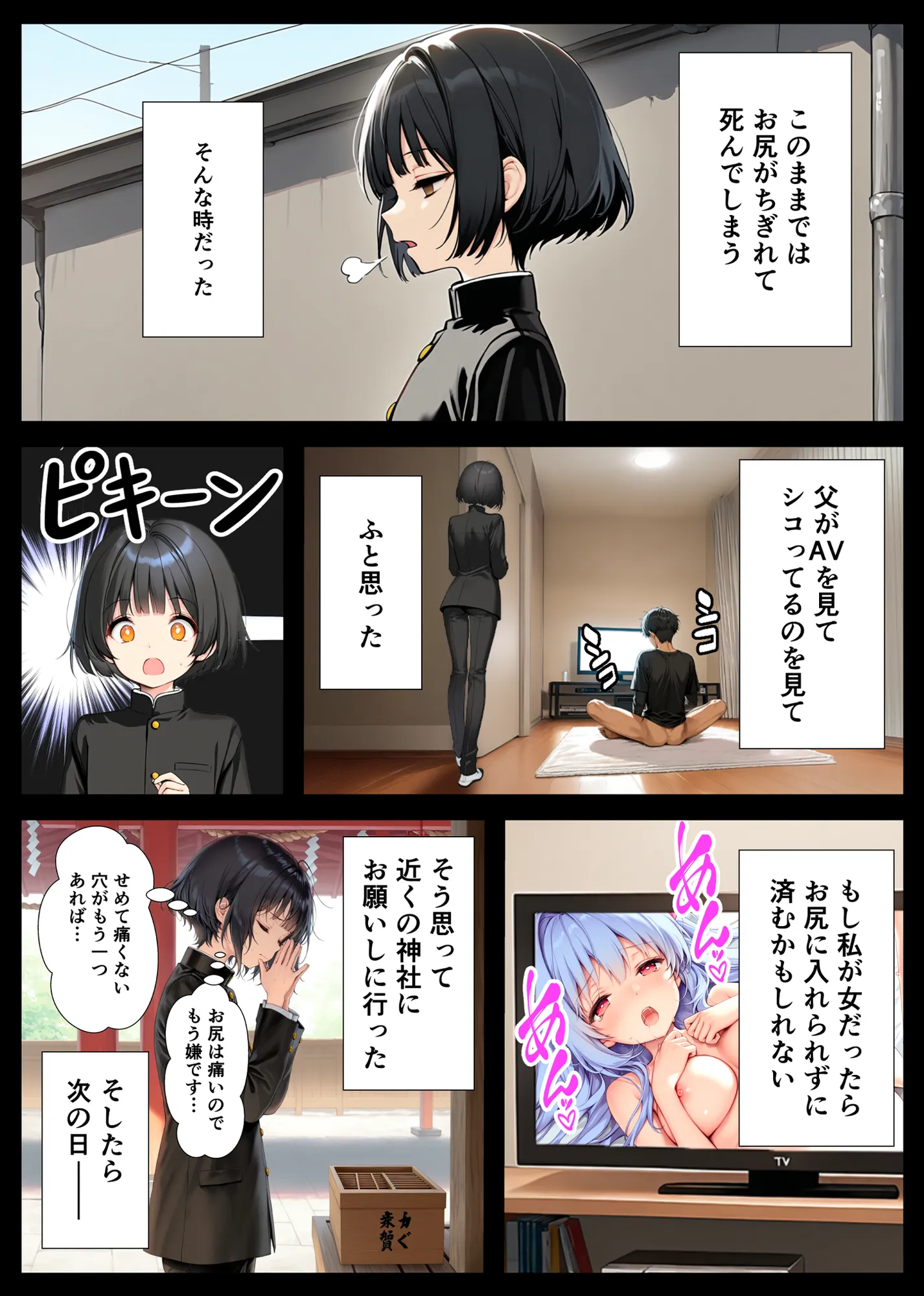 セックスが嫌いなジト目TS家出少女が一晩でメス堕ちする話 - 37ページ