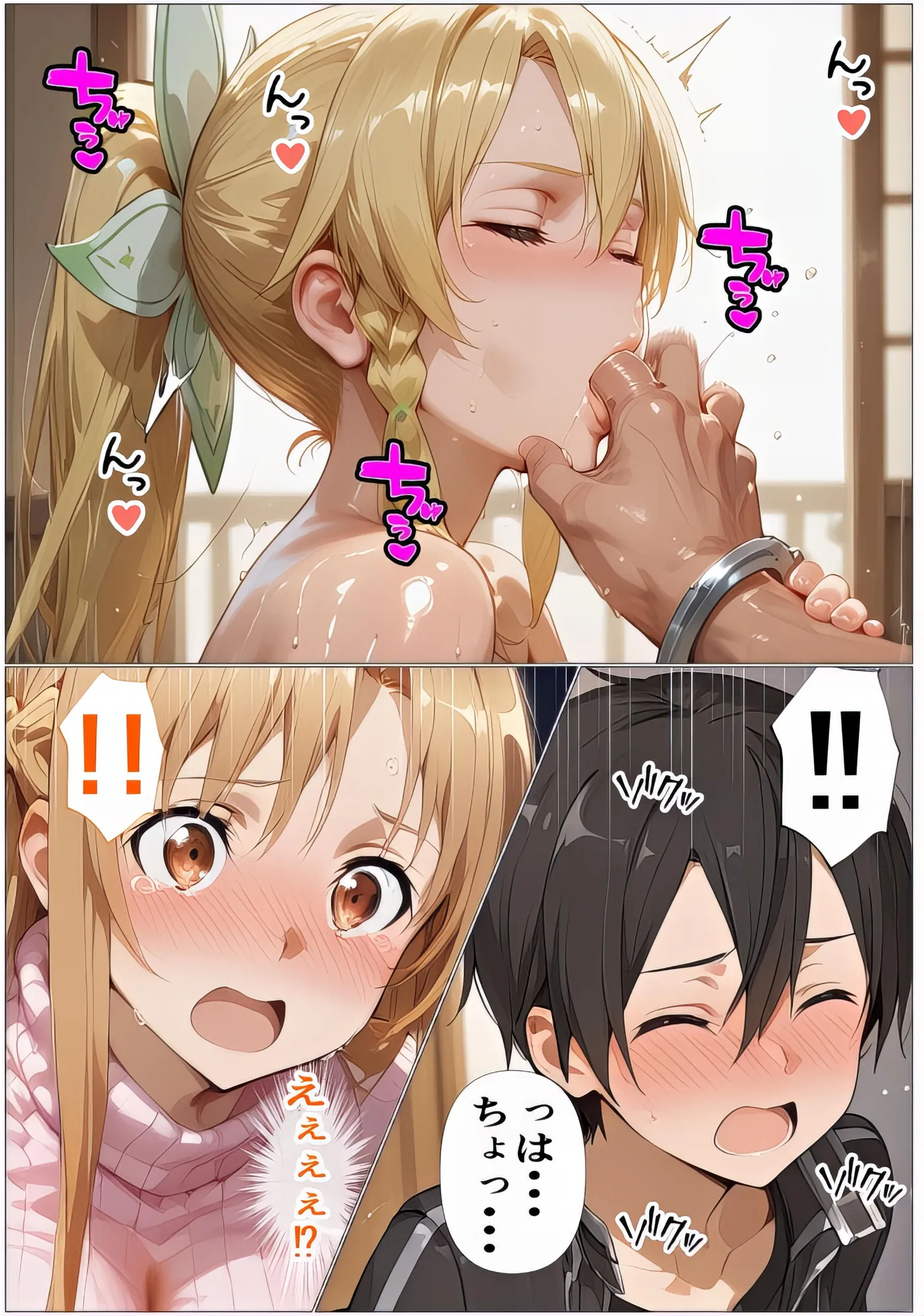 黒の剣士の三角関係2〜禁断の関係〜寝取られたアスナ・欲望が暴走する直葉 - 17ページ