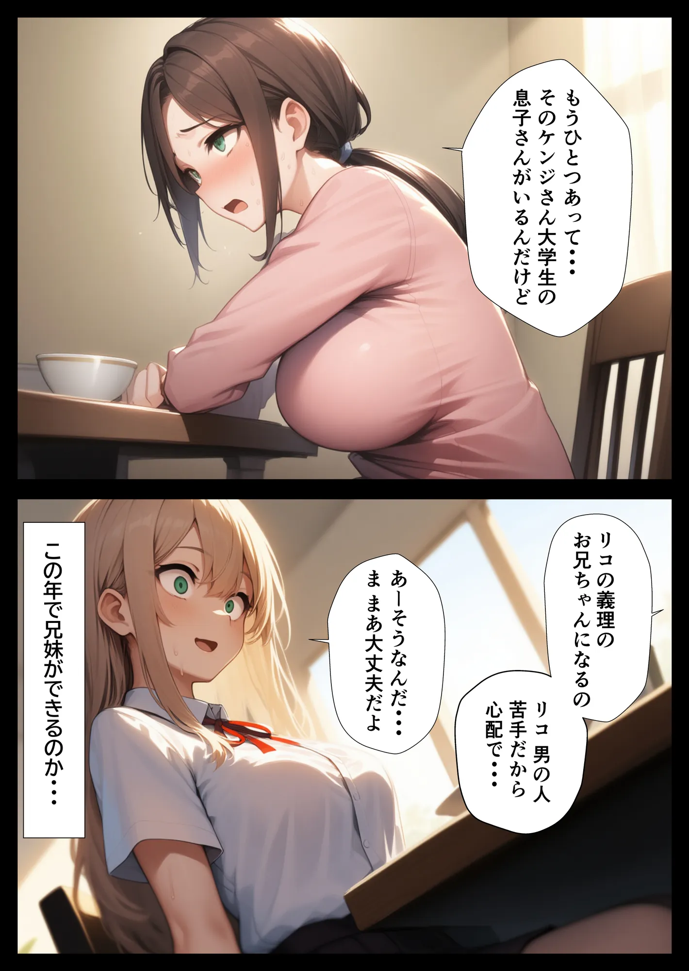 再婚相手の息子に堕とされた母娘の日替わり中出しSEX - 34ページ