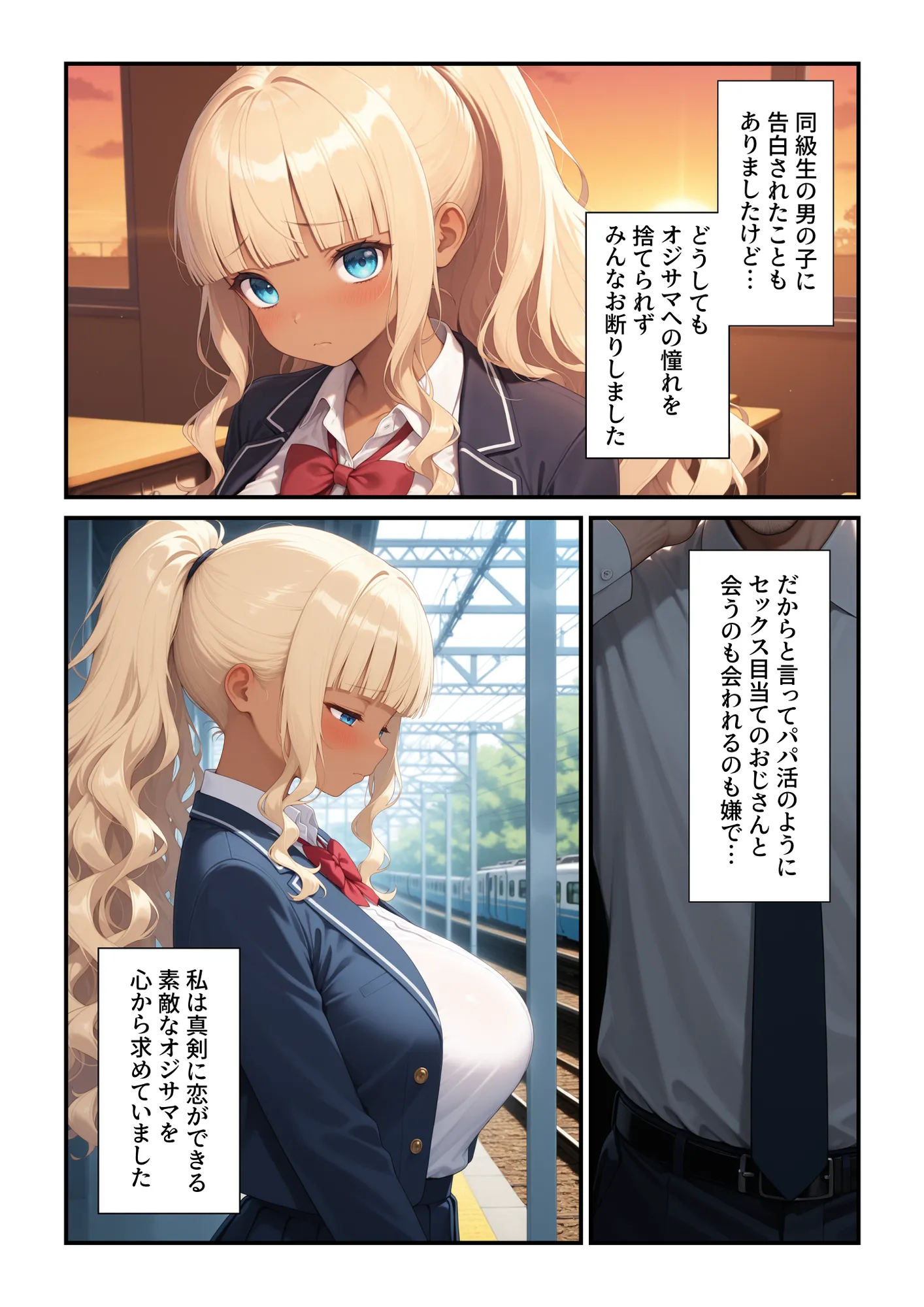 褐色お嬢様3穴調教〜私、オジサマじゃないと駄目なんです - 2ページ