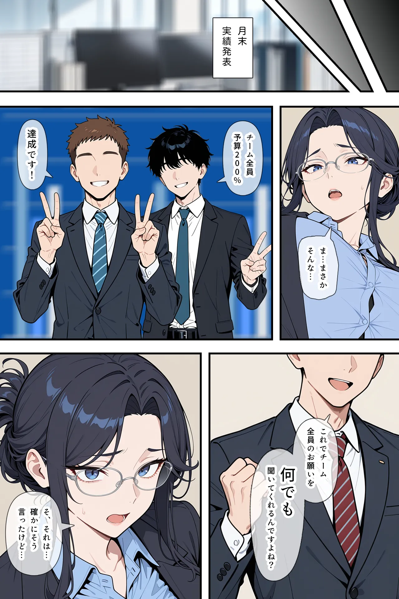 婚期を逃した堅物女上司が部下たちの共有オナペットになった話 - 4ページ