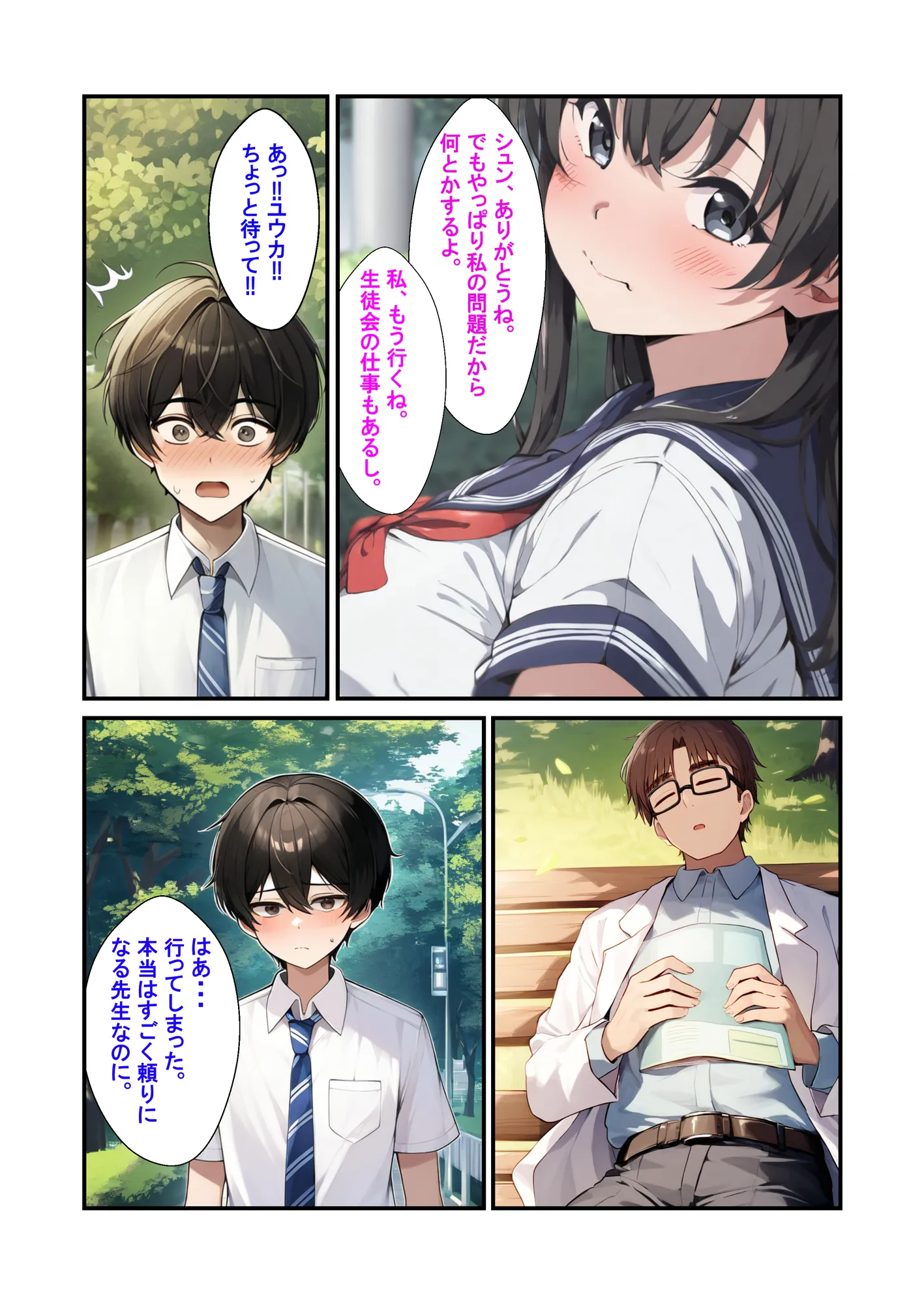 優しい彼氏の相談から寝取りSEX〜生徒会女子から何度もお代わりされるスゴテク教師〜 - 4ページ