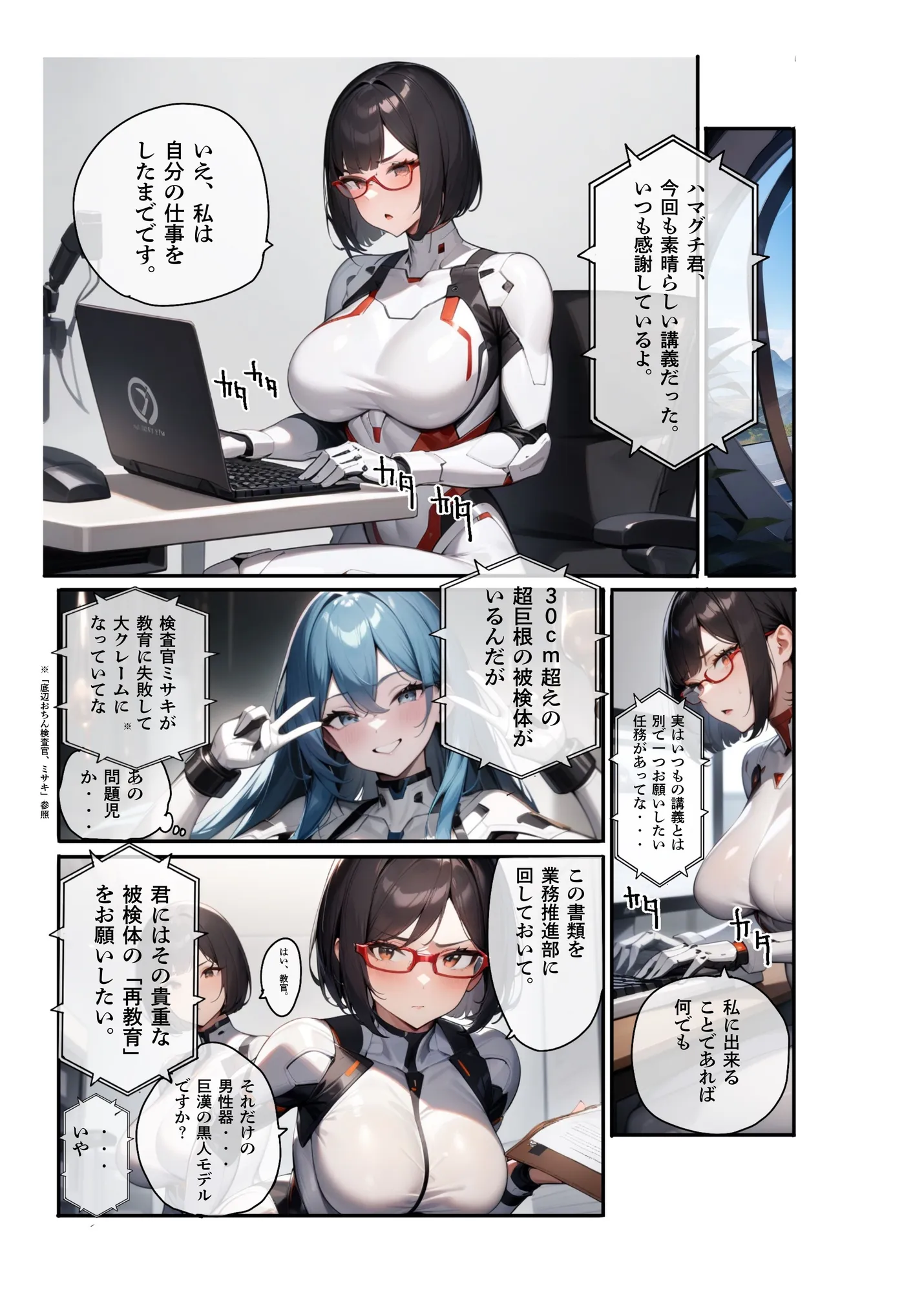 【検査官シリーズ総集編】全3作品+追加エピソード「肛姦ふたなり検査官(テスター)、ミサキ」収録) - 9ページ