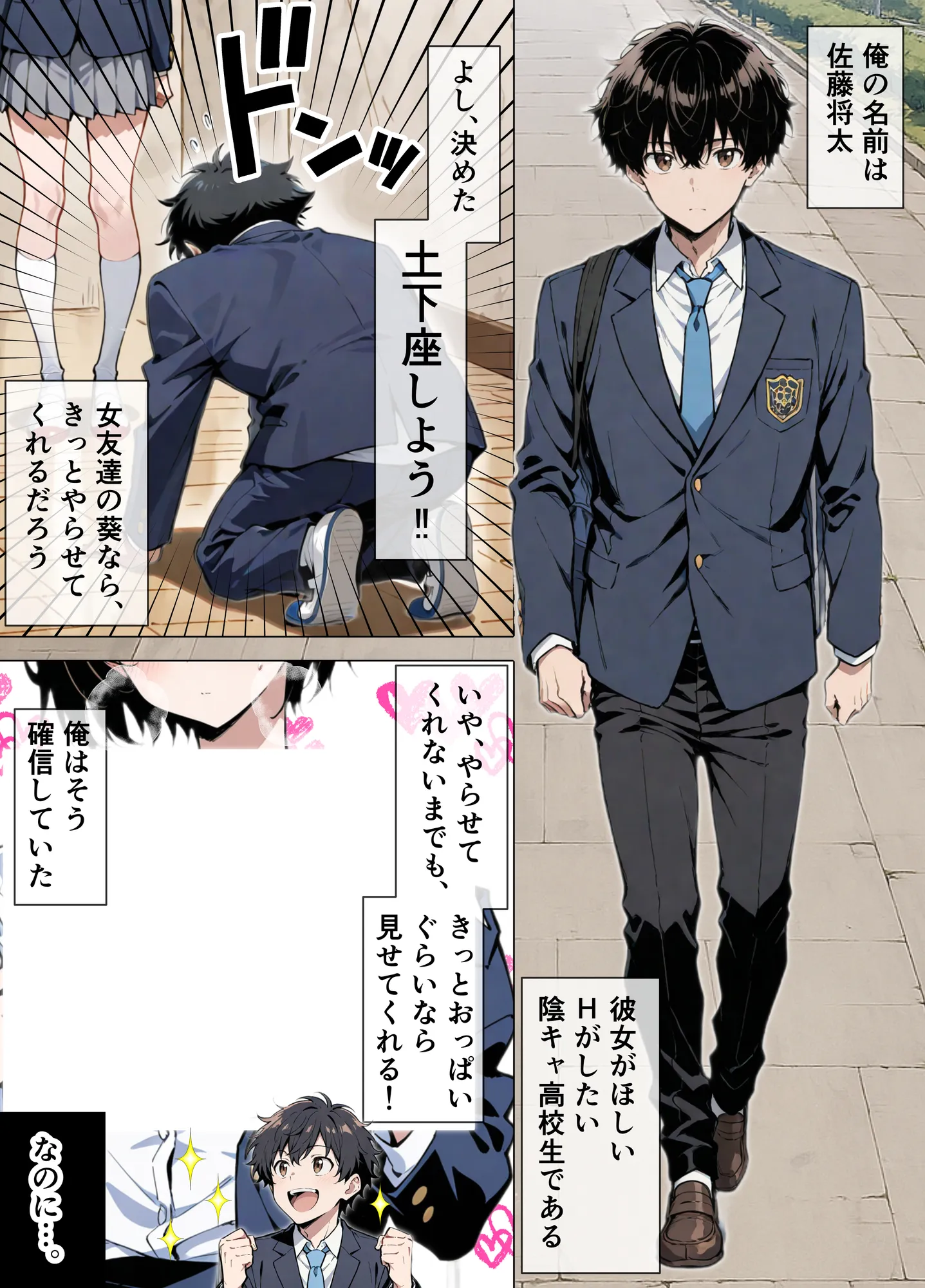 女友達に土下座でHしてくれって頼んだら失敗したから母親、抱いてみた - 1ページ