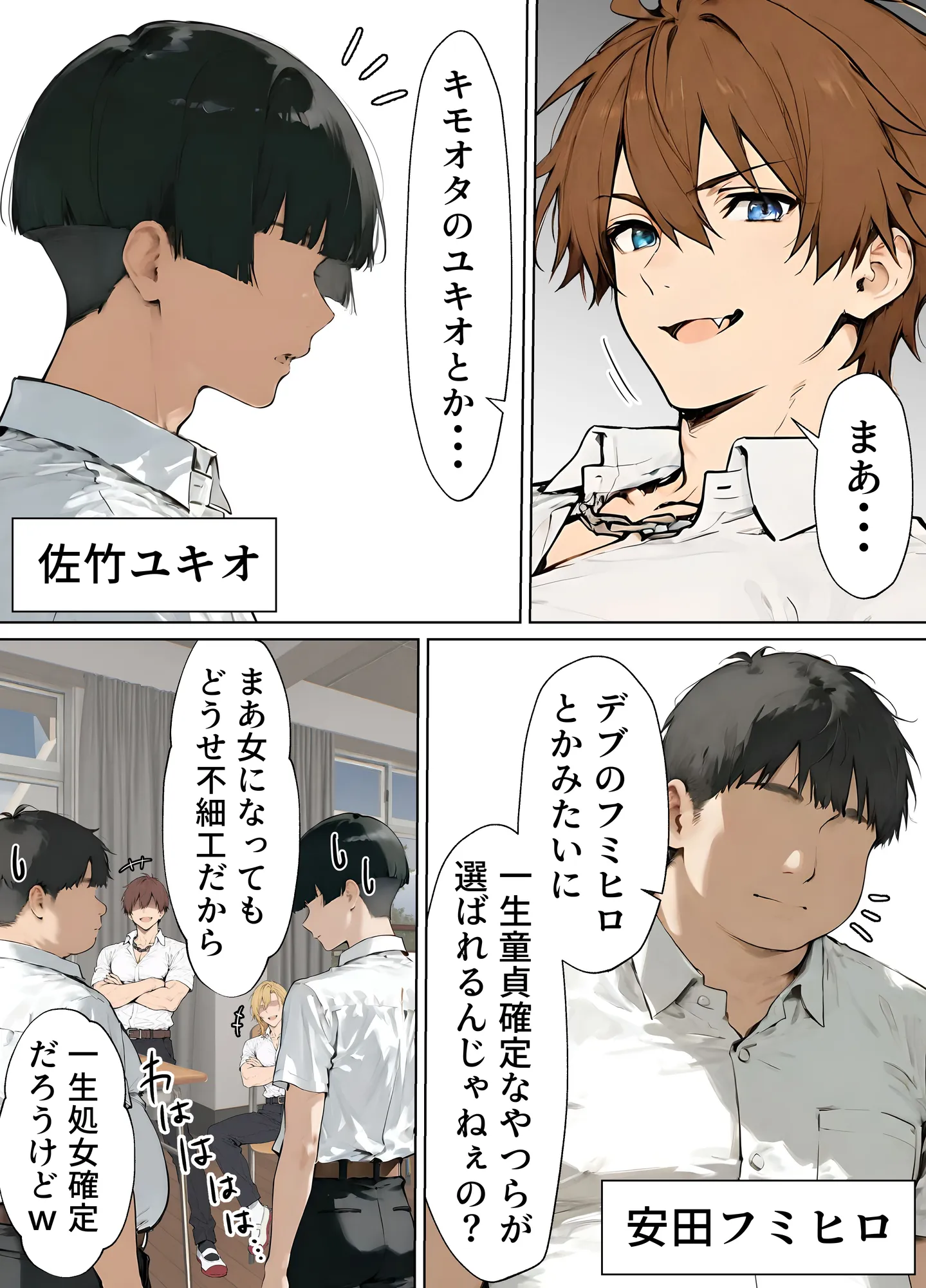 女体化したカースト上位男がキモオタに下剋上レ●プされ種付けを懇願するオンナノコへと堕ちる話 - 2ページ