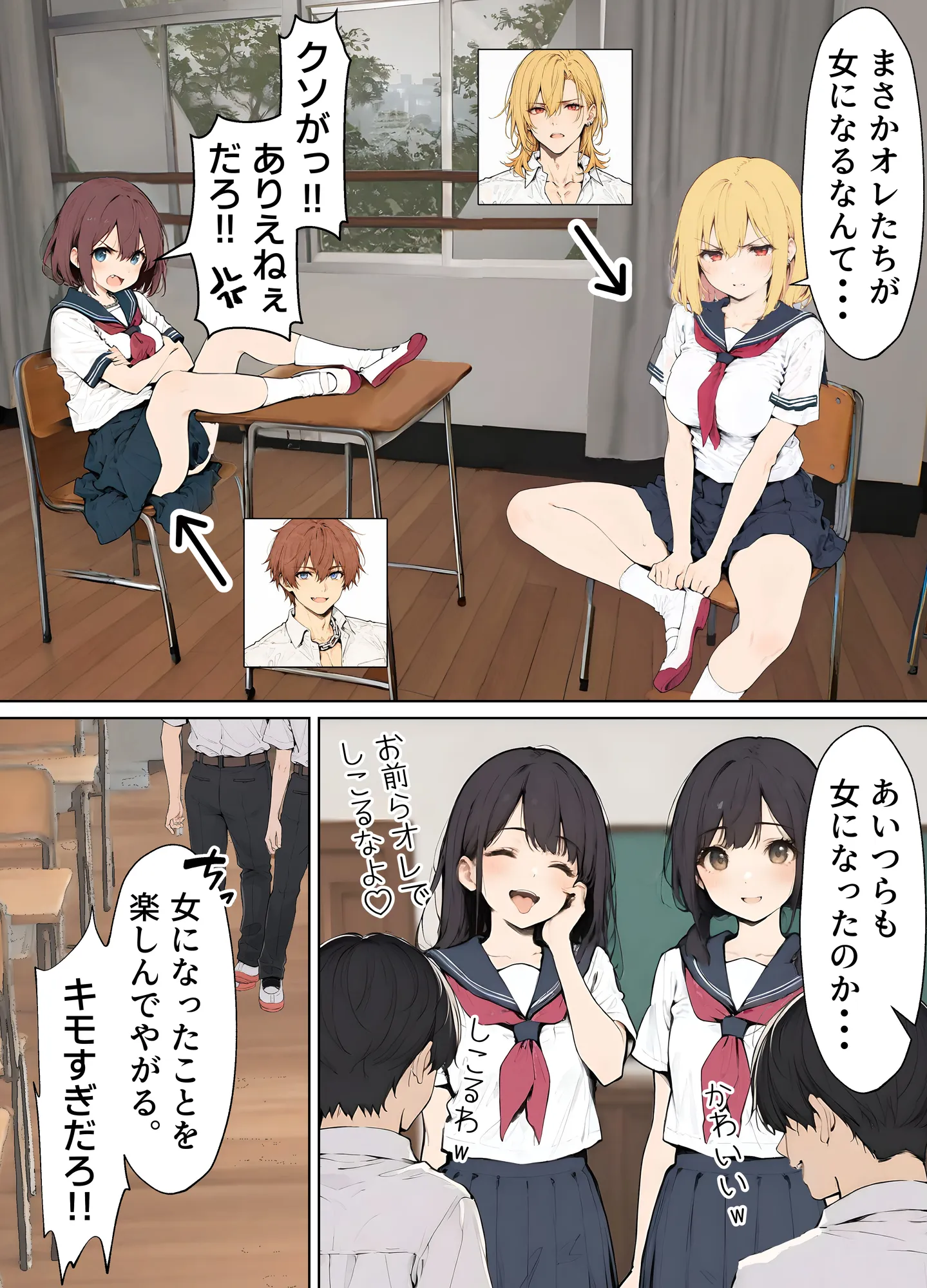 女体化したカースト上位男がキモオタに下剋上レ●プされ種付けを懇願するオンナノコへと堕ちる話 - 6ページ