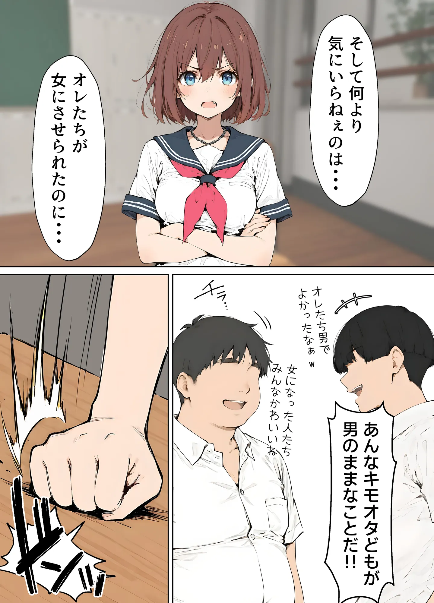 女体化したカースト上位男がキモオタに下剋上レ●プされ種付けを懇願するオンナノコへと堕ちる話 - 7ページ