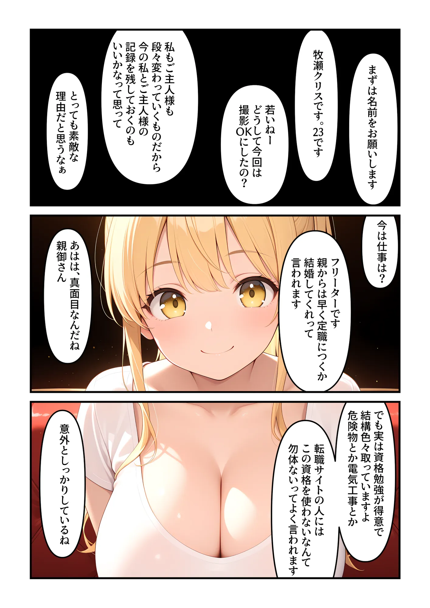 ブロンド巨乳ラブラブアナル撮影会〜ご主人様大好き - 9ページ