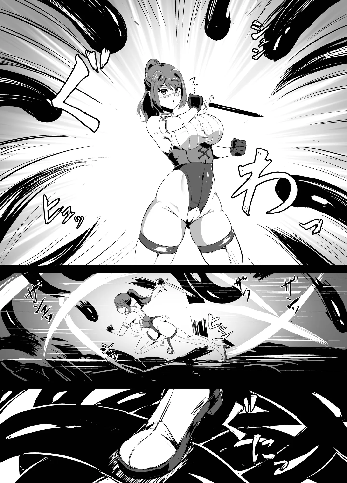 若手エリートな聖女騎士様、凶悪触手に搾られる〜無限にイかされ無様敗北!?魔力汁垂れ流し限界エナジードレイン編〜 - 7ページ