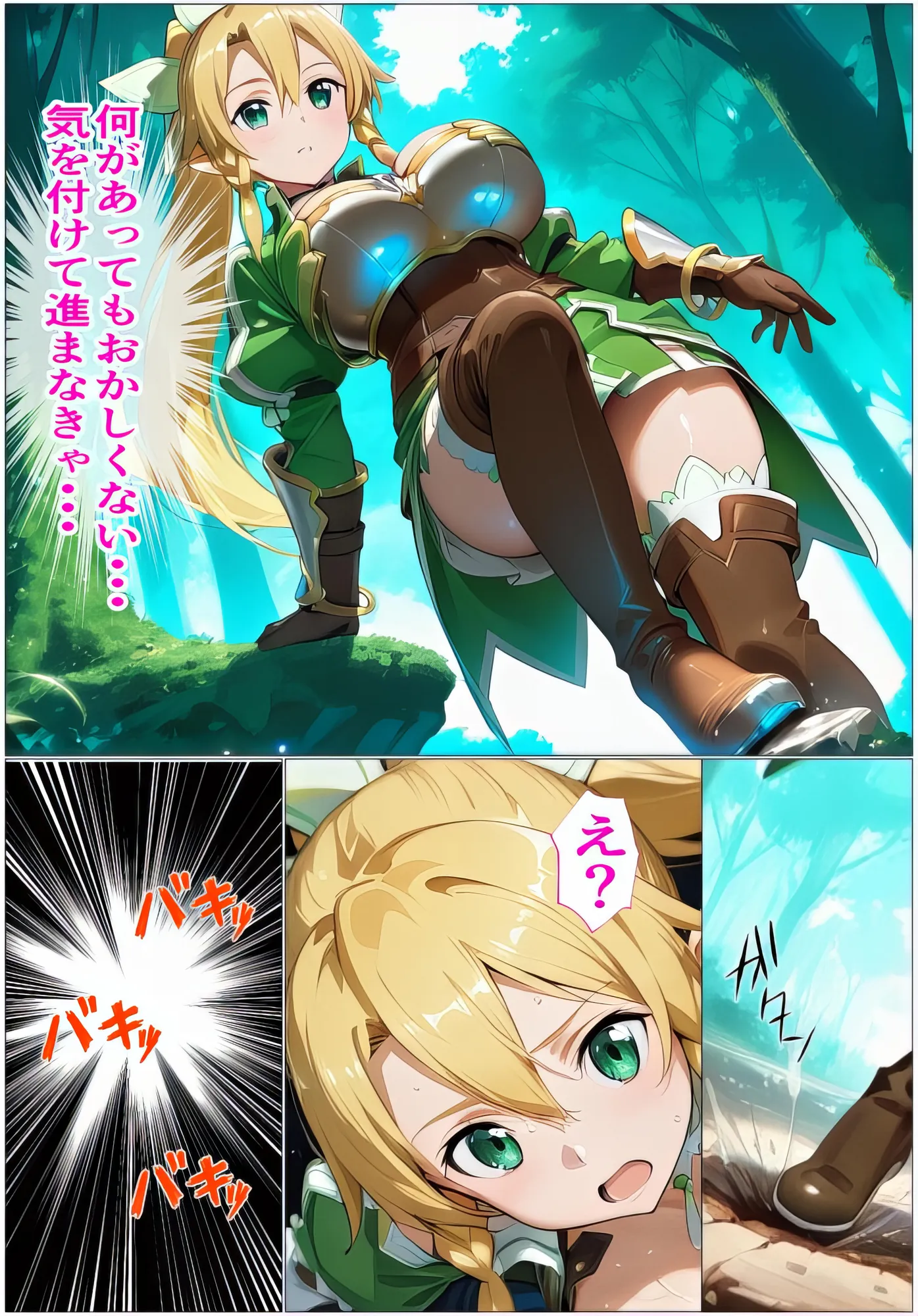 黒の剣士の三角関係4〜ゴブリンと触手の肉穴拡張・絶頂地獄〜 - 2ページ