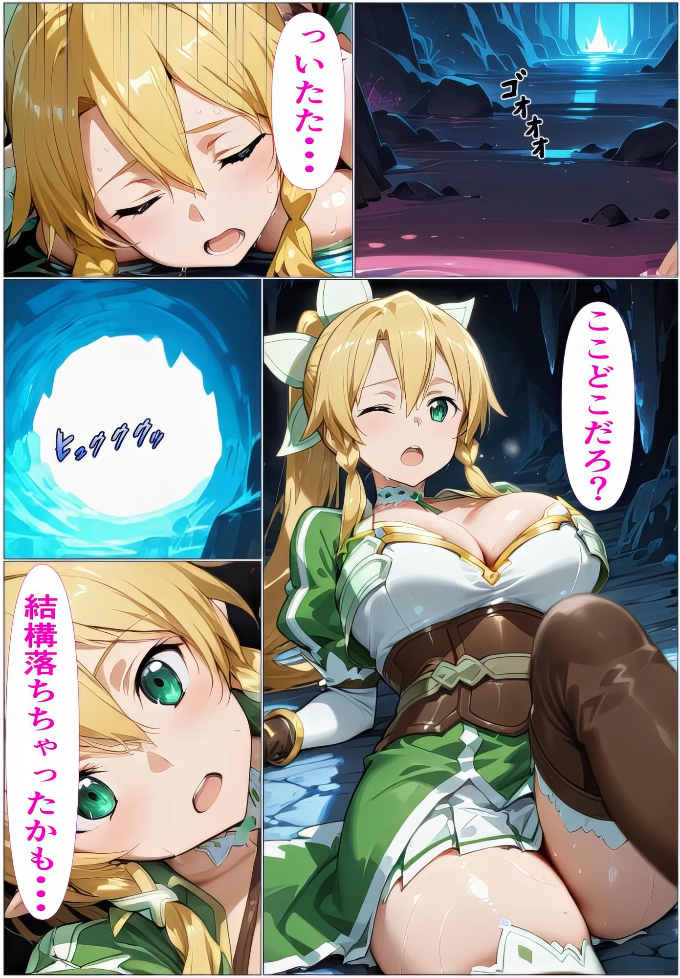 黒の剣士の三角関係4〜ゴブリンと触手の肉穴拡張・絶頂地獄〜 - 4ページ