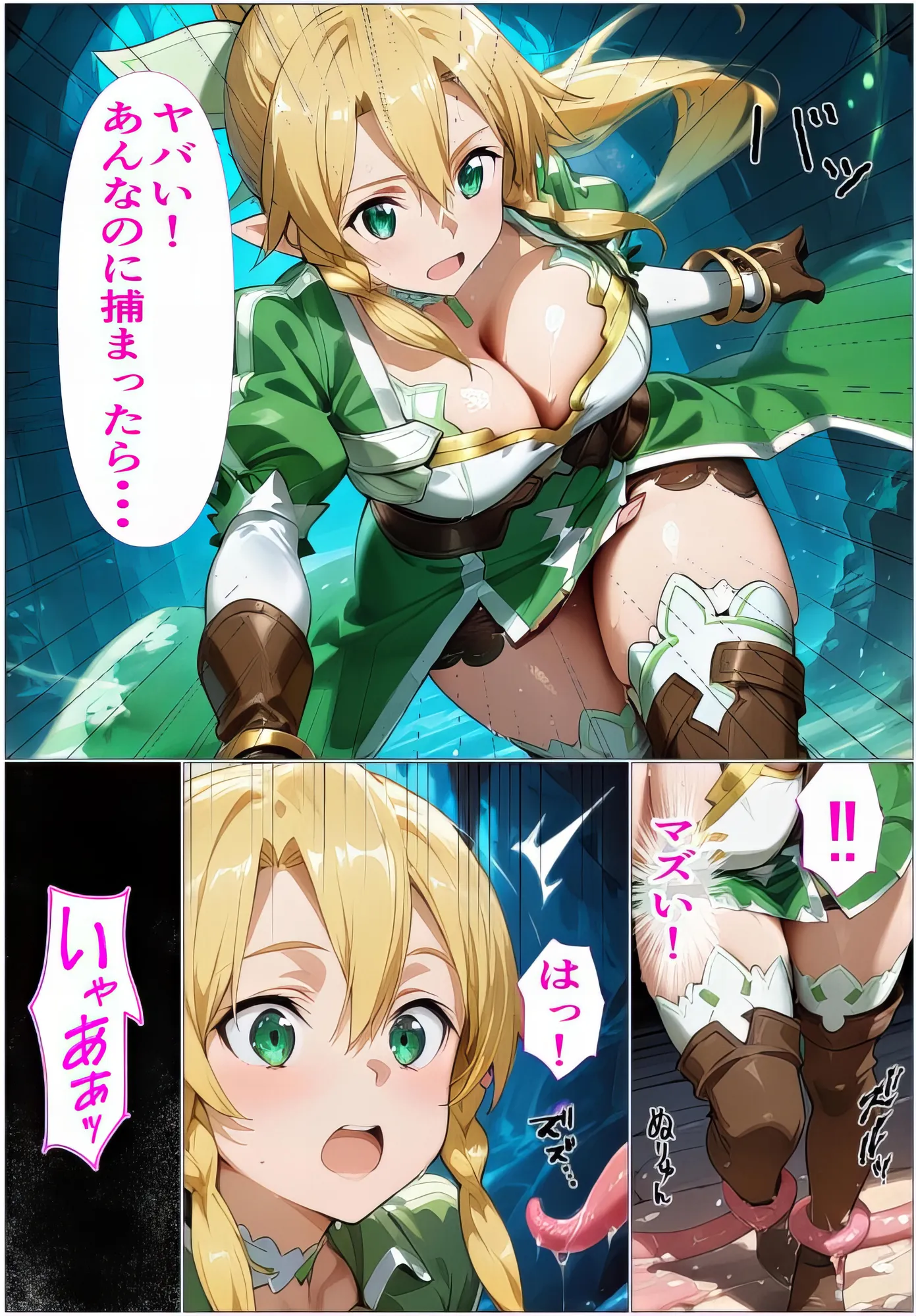 黒の剣士の三角関係4〜ゴブリンと触手の肉穴拡張・絶頂地獄〜 - 8ページ