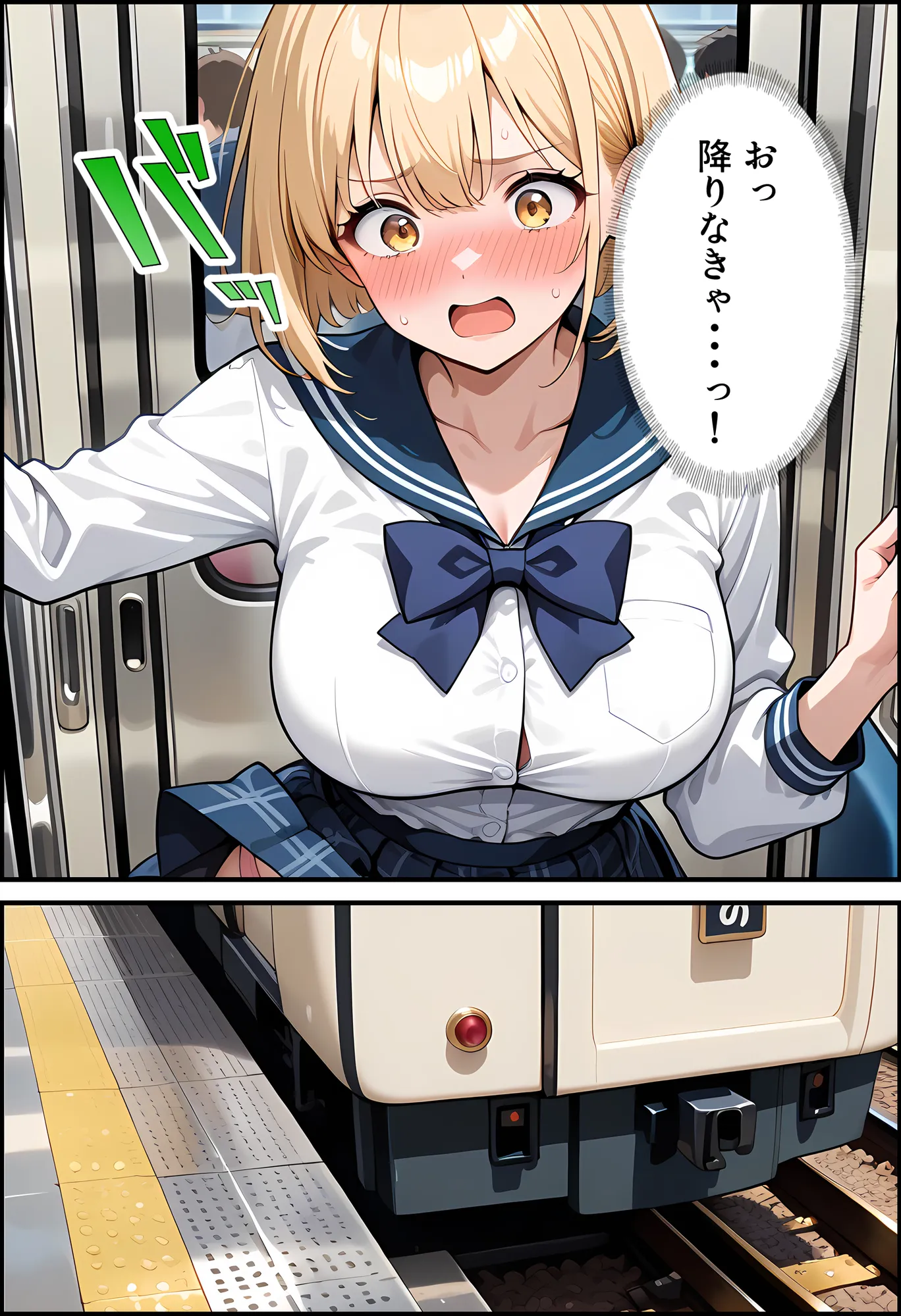 彼氏とご無沙汰で欲求不満な時に襲われた金髪巨乳彼女 - 3ページ