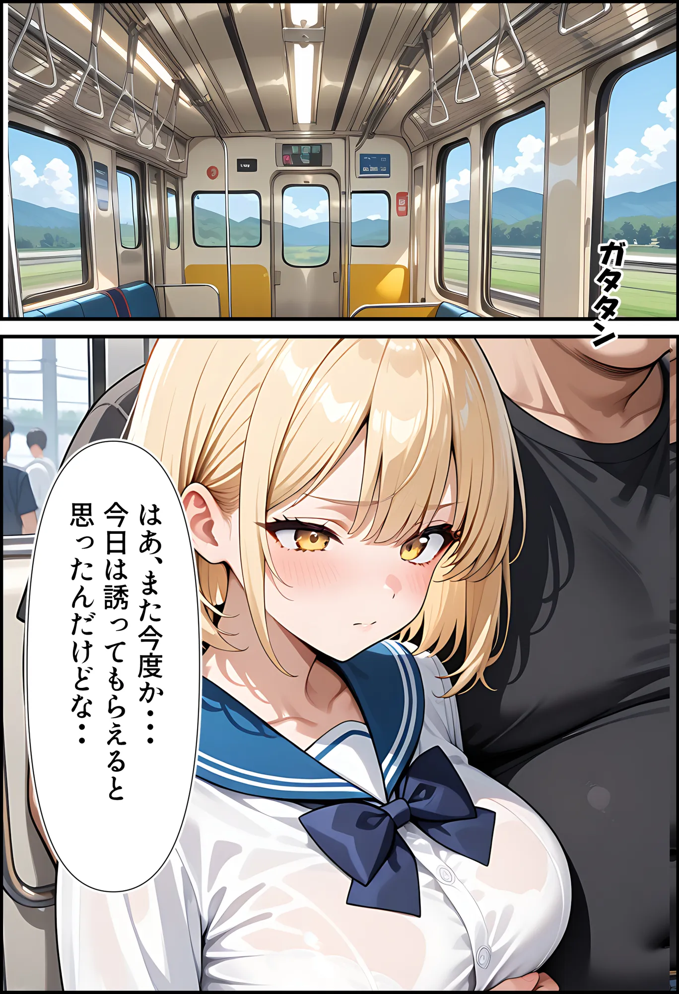 彼氏とご無沙汰で欲求不満な時に襲われた金髪巨乳彼女 - 6ページ