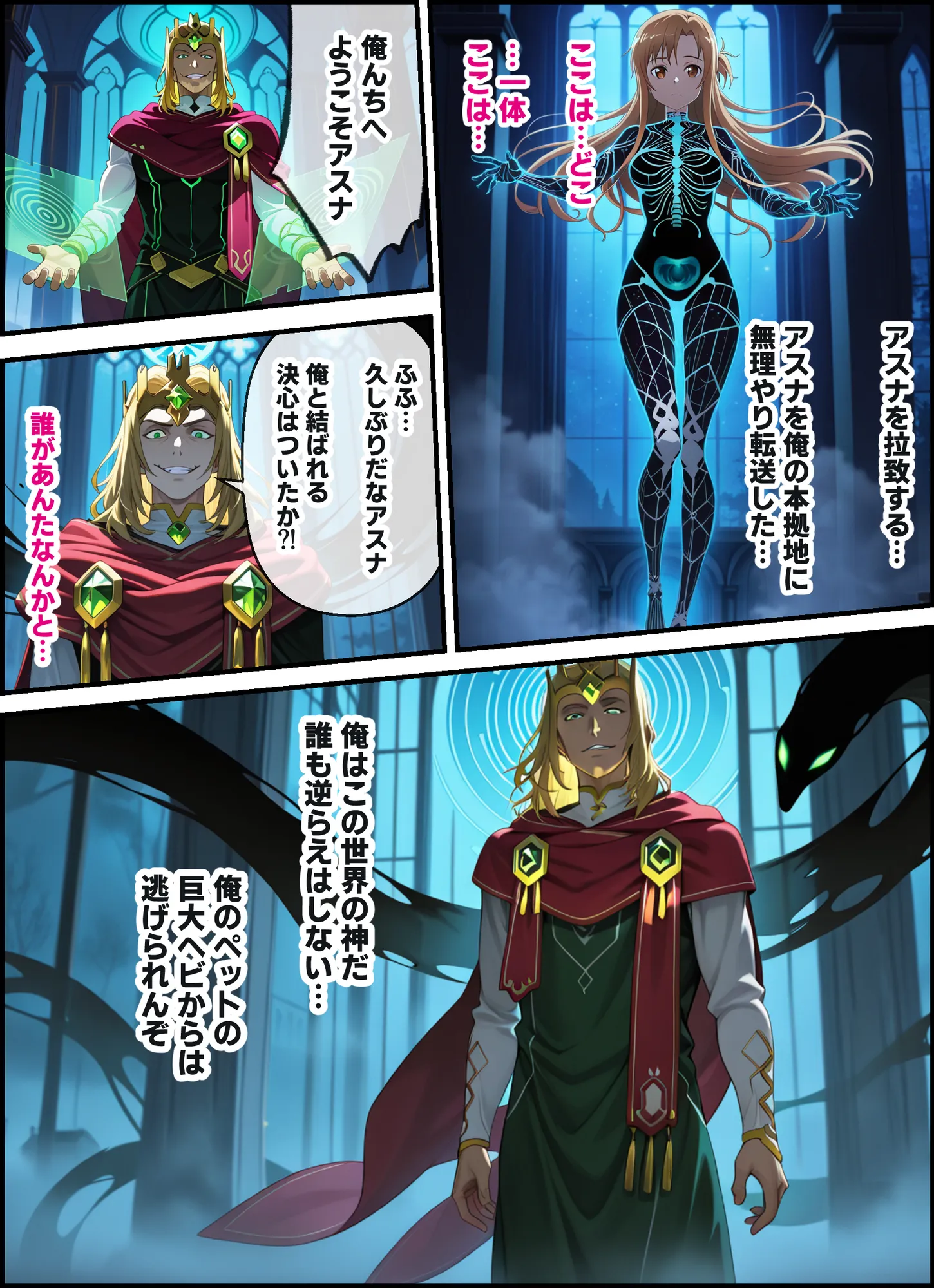 ゲームマスター権限を悪用した悪党はチート能力とデカチンでアスナと直葉を寝取り性奴〇にした話(後編) - 11ページ