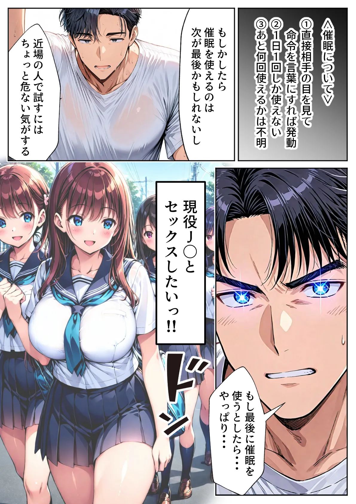 ツンデレ巨乳J◯とわからせ催●SEX - 8ページ