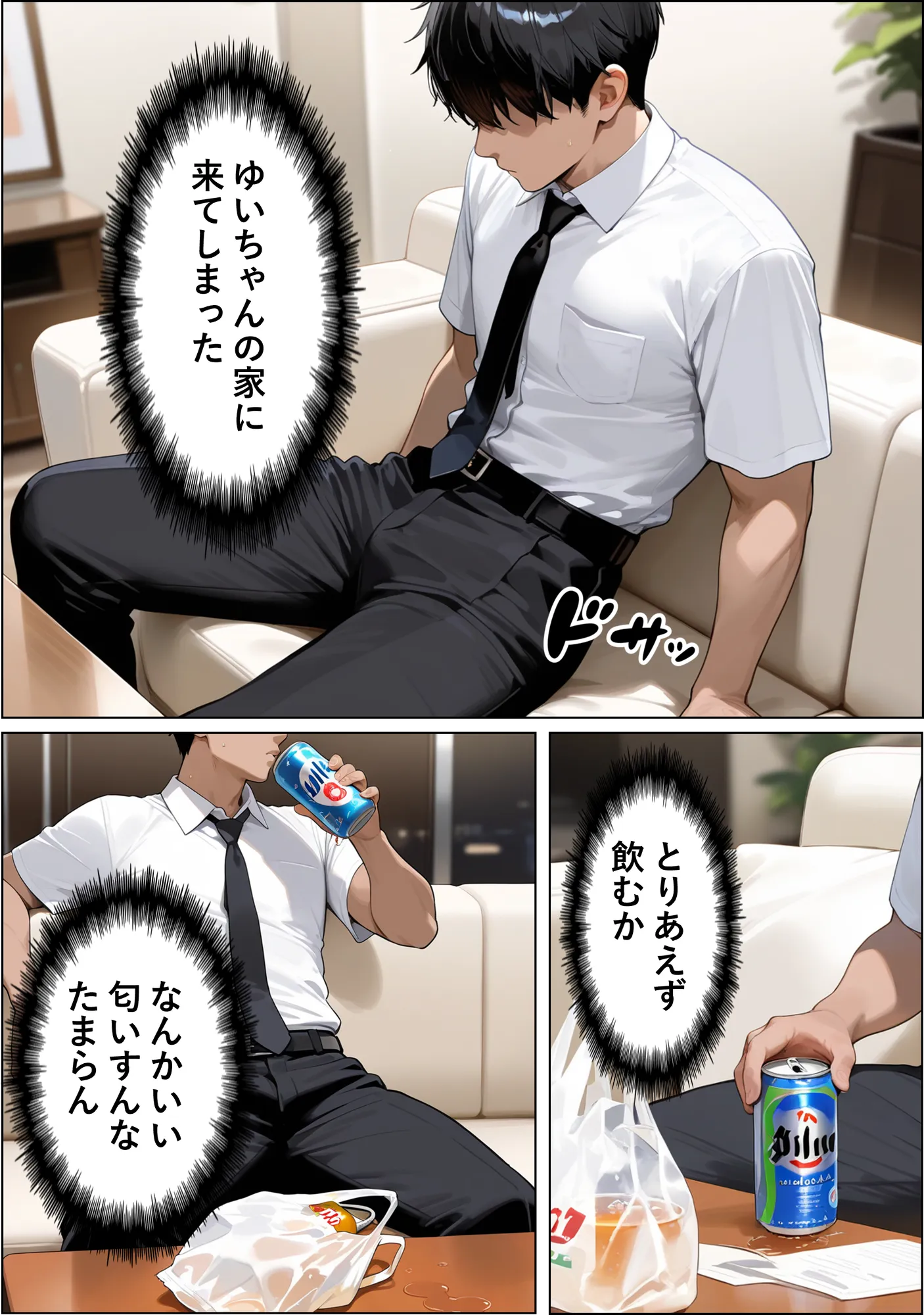 後輩の部屋着がエロすぎる - 4ページ